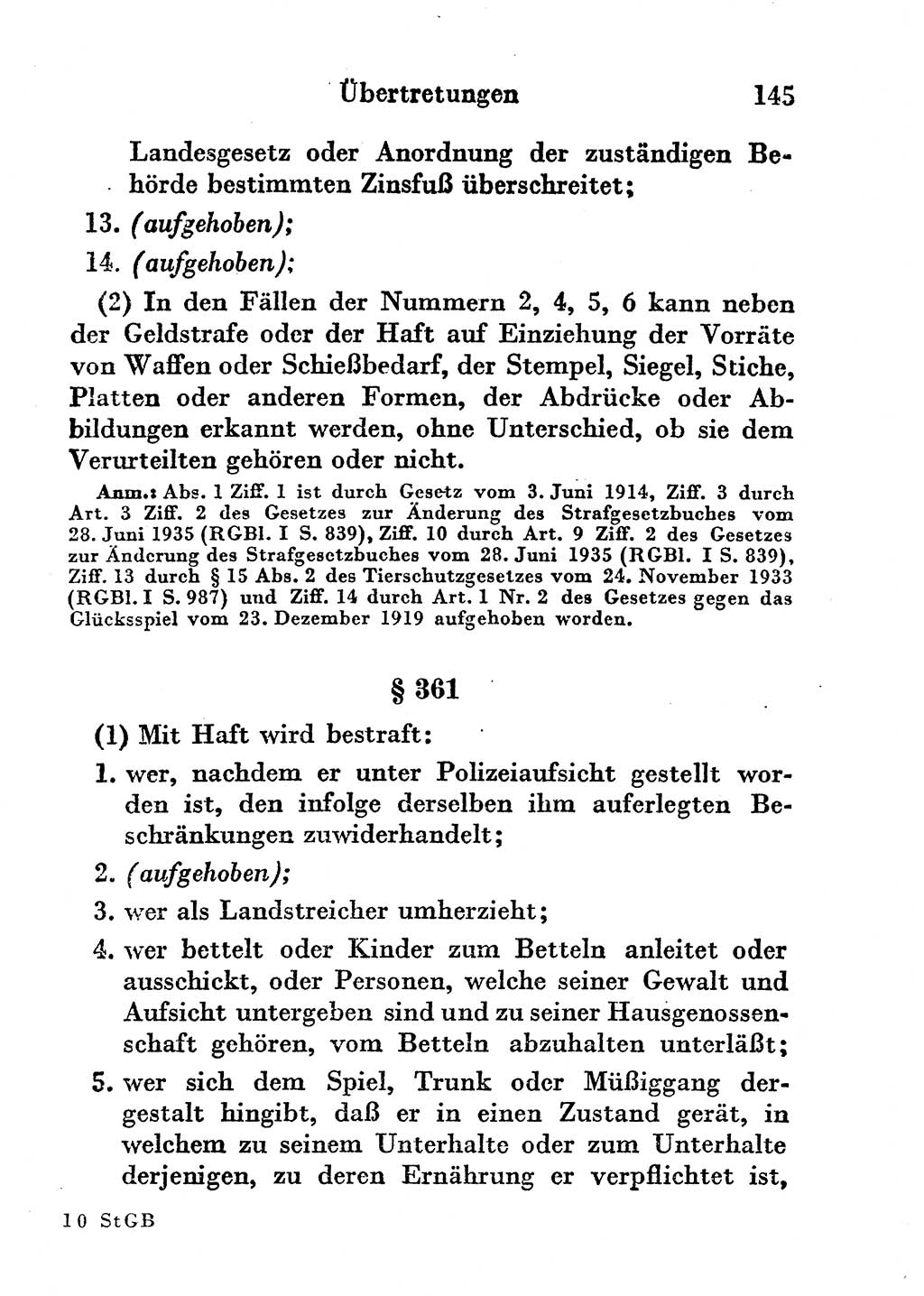 Strafgesetzbuch (StGB) und andere Strafgesetze [Deutsche Demokratische Republik (DDR)] 1956, Seite 145 (StGB Strafges. DDR 1956, S. 145)