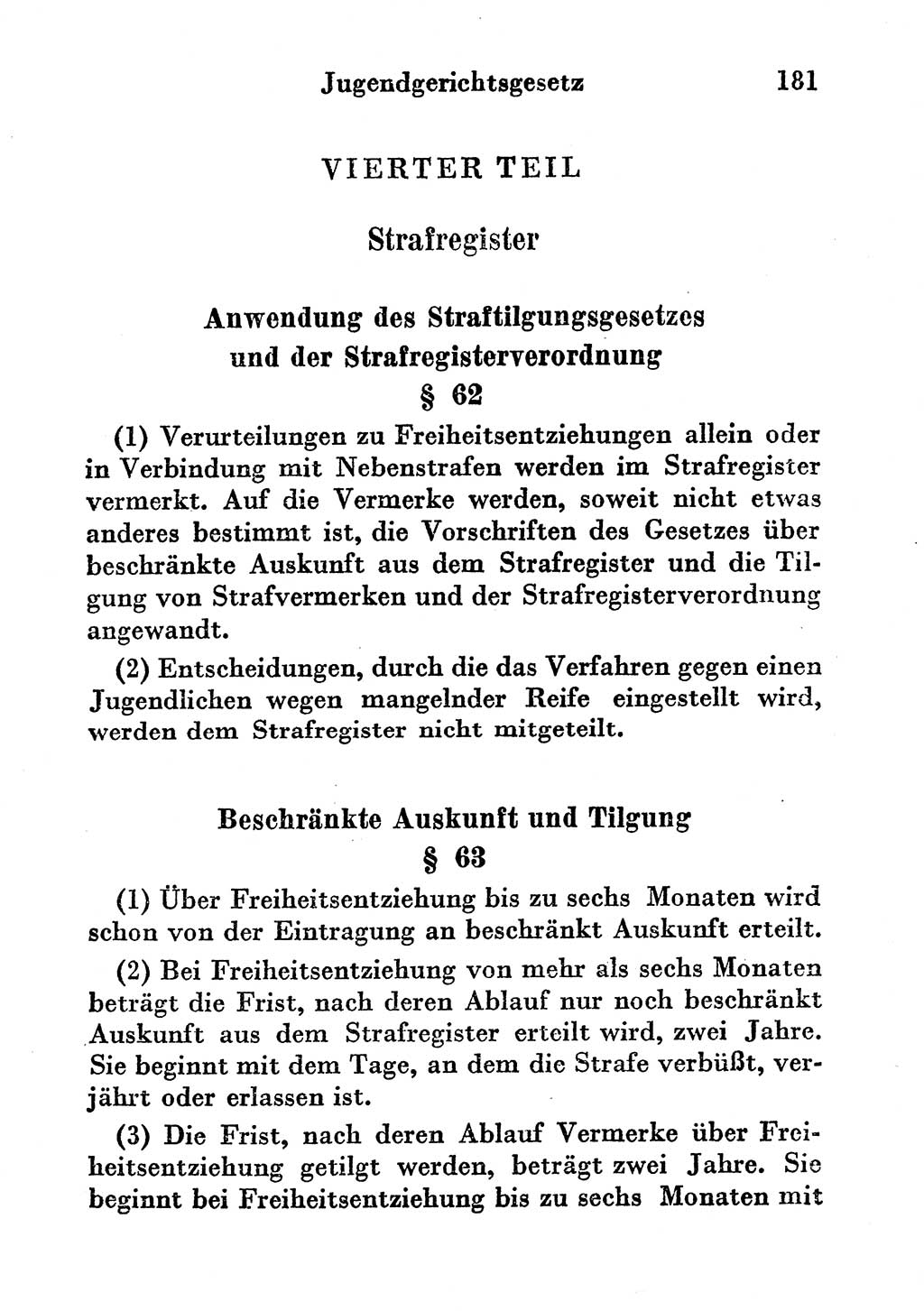 Strafgesetzbuch (StGB) und andere Strafgesetze [Deutsche Demokratische Republik (DDR)] 1956, Seite 181 (StGB Strafges. DDR 1956, S. 181)