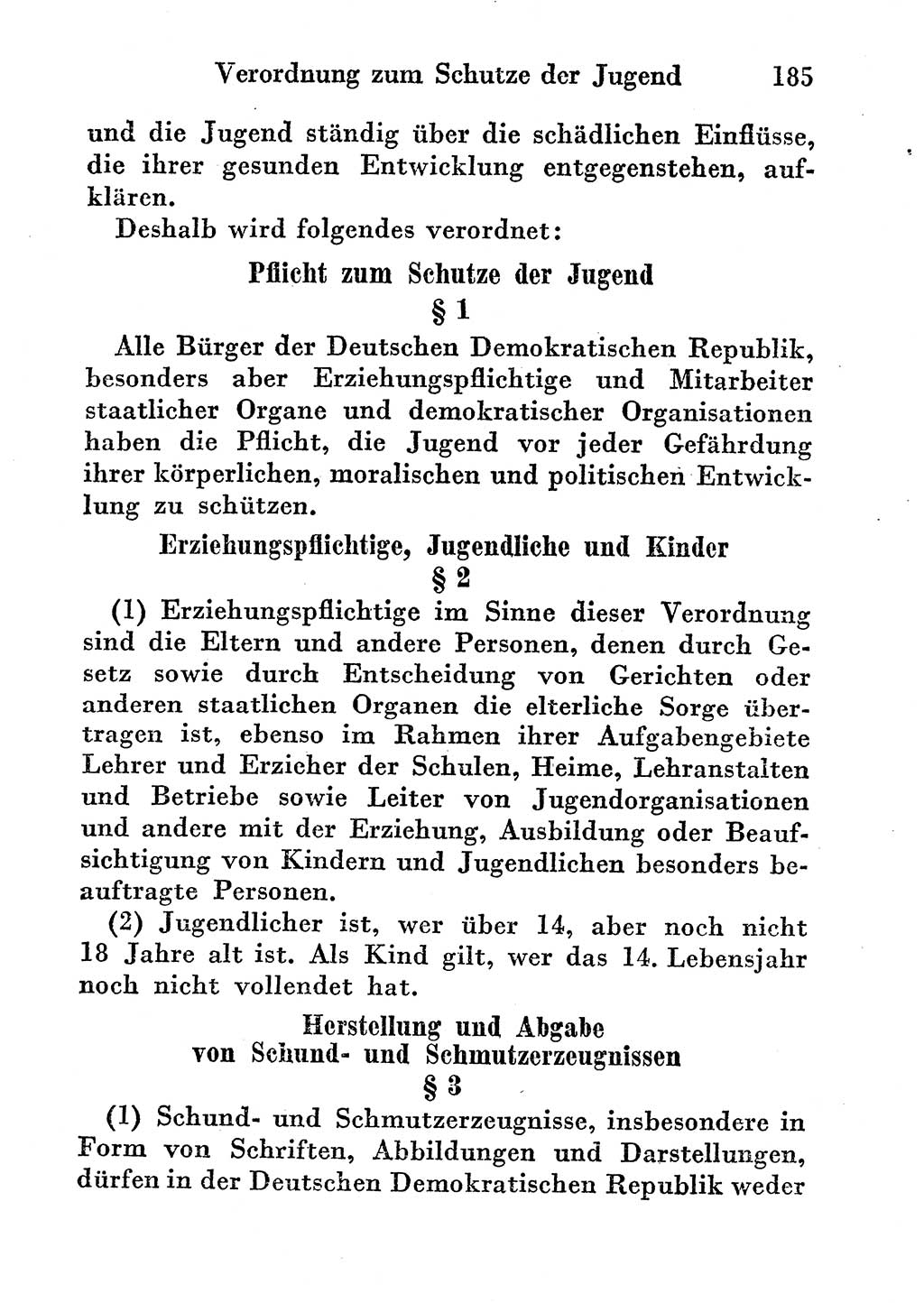 Strafgesetzbuch (StGB) und andere Strafgesetze [Deutsche Demokratische Republik (DDR)] 1956, Seite 185 (StGB Strafges. DDR 1956, S. 185)