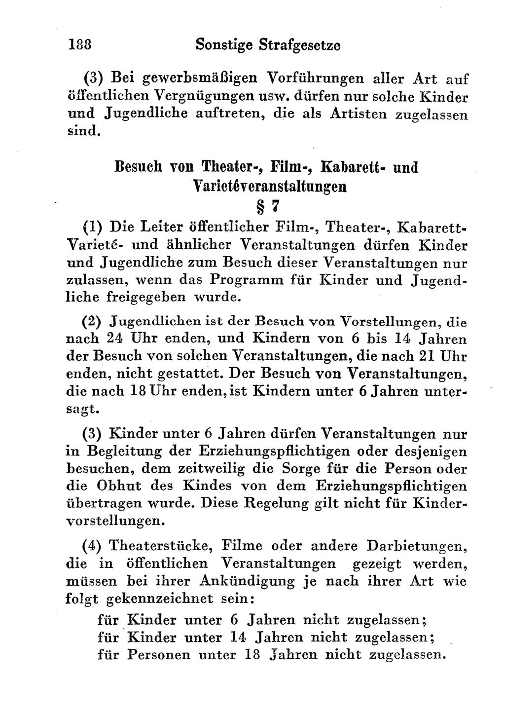 Strafgesetzbuch (StGB) und andere Strafgesetze [Deutsche Demokratische Republik (DDR)] 1956, Seite 188 (StGB Strafges. DDR 1956, S. 188)