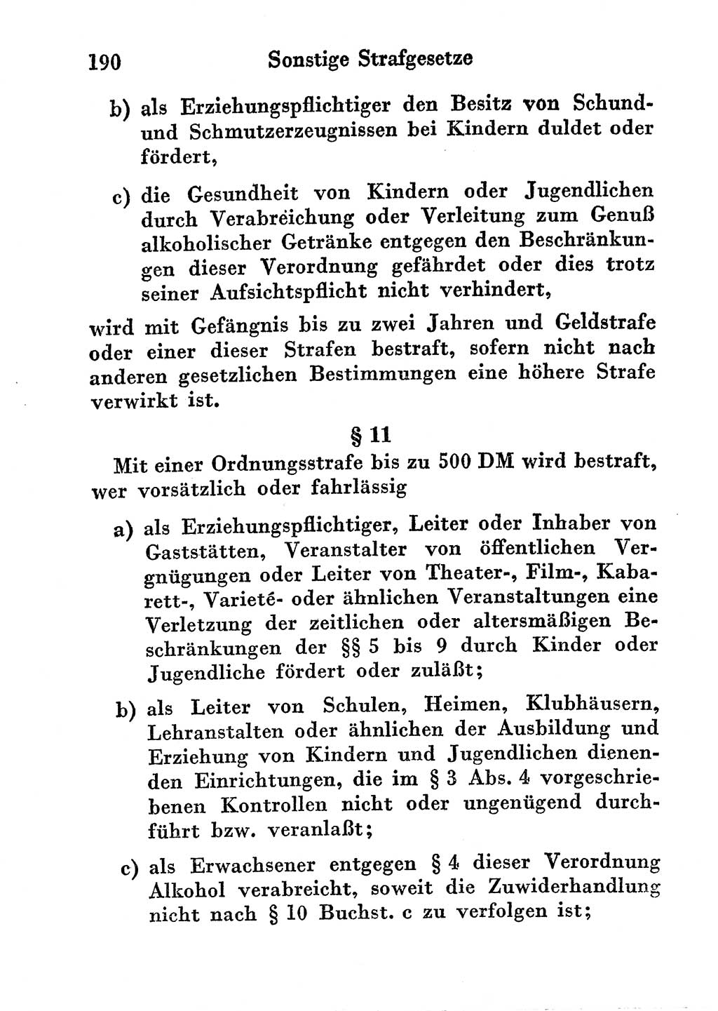 Strafgesetzbuch (StGB) und andere Strafgesetze [Deutsche Demokratische Republik (DDR)] 1956, Seite 190 (StGB Strafges. DDR 1956, S. 190)