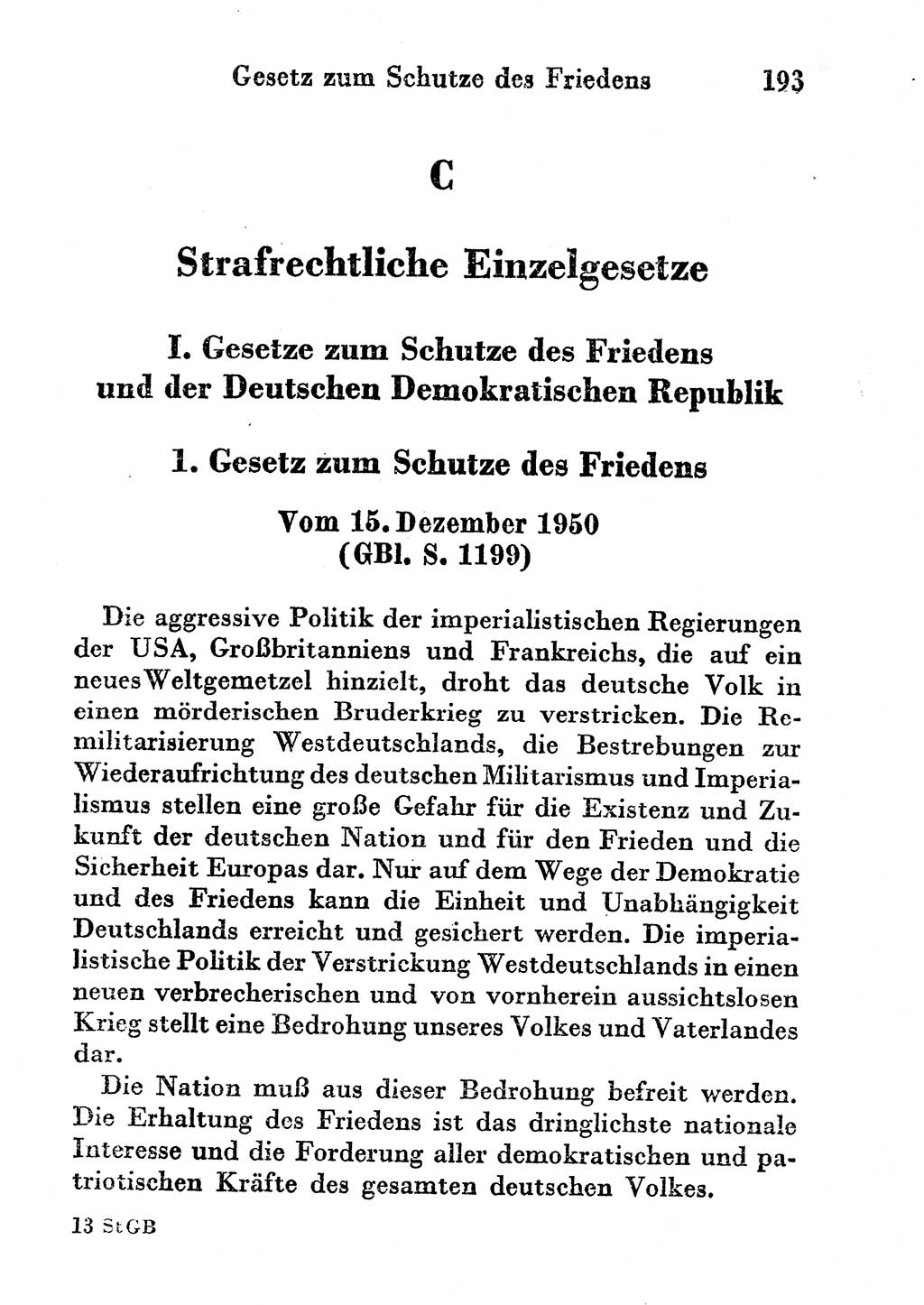 Strafgesetzbuch (StGB) und andere Strafgesetze [Deutsche Demokratische Republik (DDR)] 1956, Seite 193 (StGB Strafges. DDR 1956, S. 193)