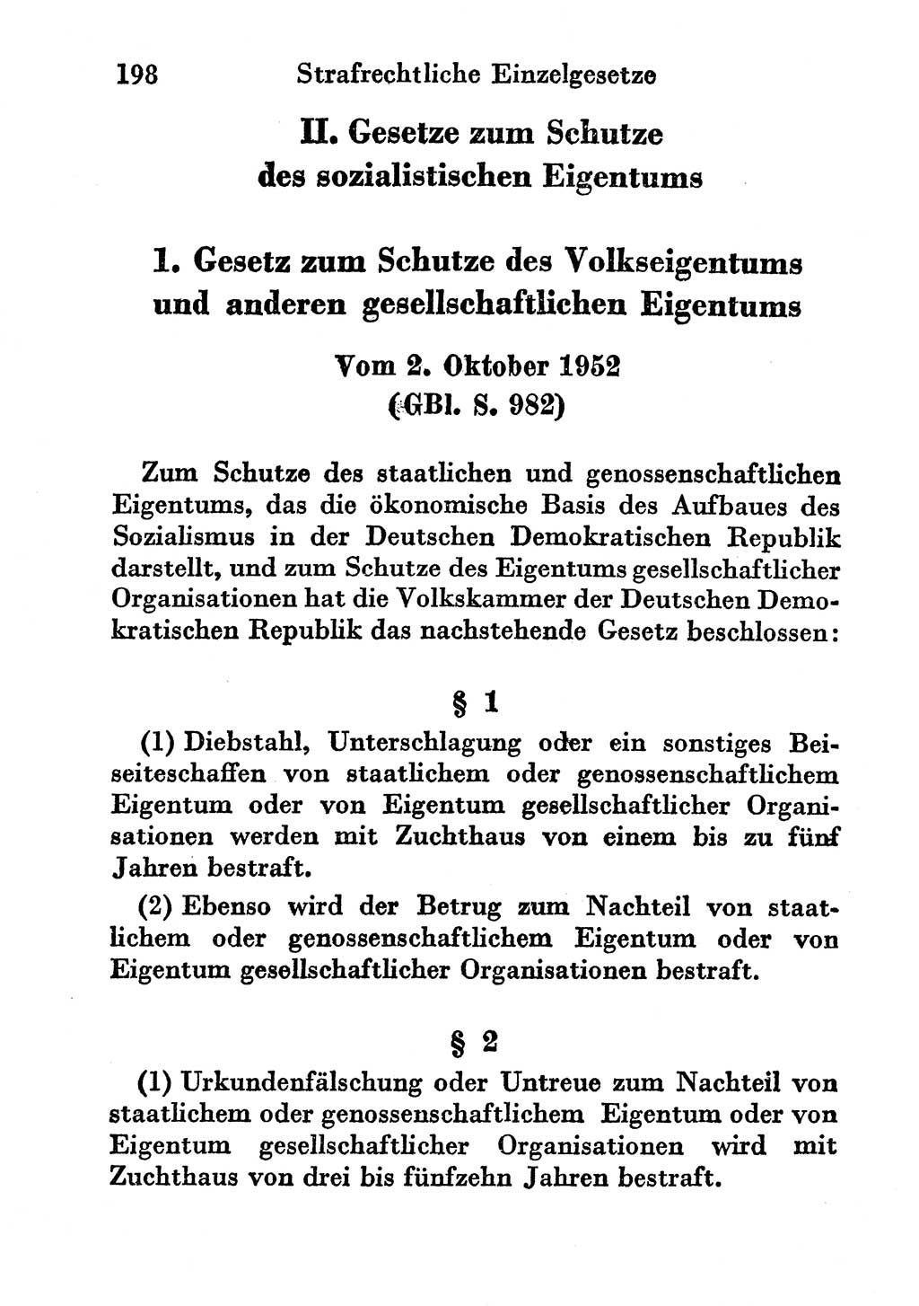 Strafgesetzbuch (StGB) und andere Strafgesetze [Deutsche Demokratische Republik (DDR)] 1956, Seite 198 (StGB Strafges. DDR 1956, S. 198)