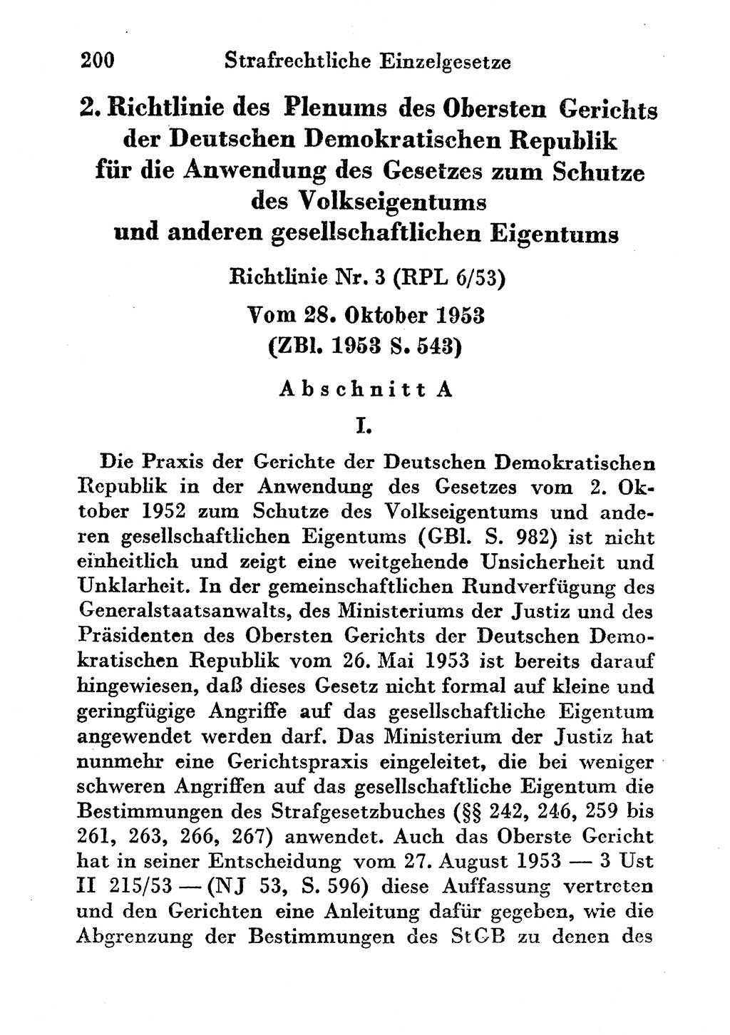 Strafgesetzbuch (StGB) und andere Strafgesetze [Deutsche Demokratische Republik (DDR)] 1956, Seite 200 (StGB Strafges. DDR 1956, S. 200)