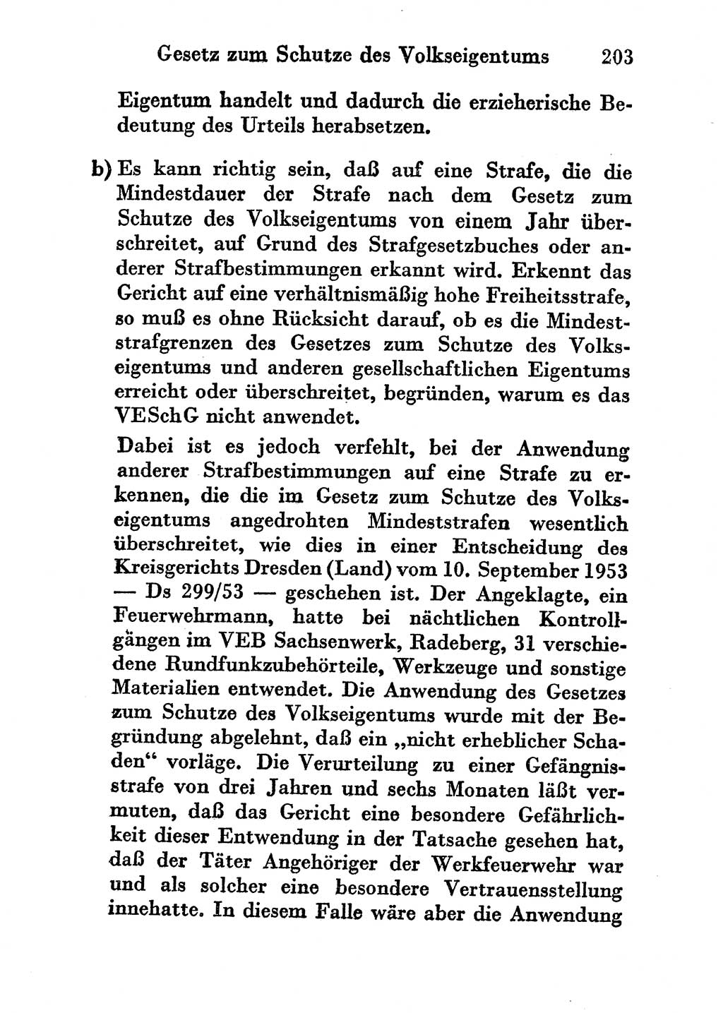 Strafgesetzbuch (StGB) und andere Strafgesetze [Deutsche Demokratische Republik (DDR)] 1956, Seite 203 (StGB Strafges. DDR 1956, S. 203)