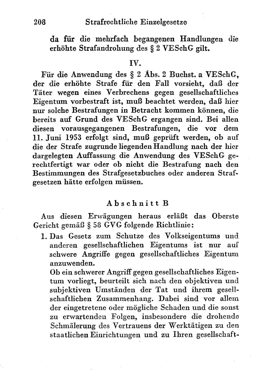 Strafgesetzbuch (StGB) und andere Strafgesetze [Deutsche Demokratische Republik (DDR)] 1956, Seite 208 (StGB Strafges. DDR 1956, S. 208)