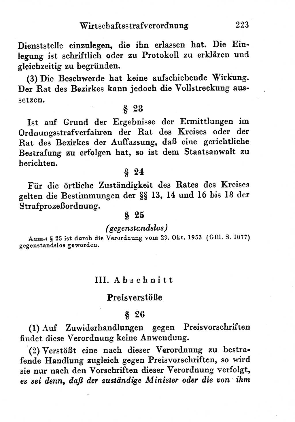 Strafgesetzbuch (StGB) und andere Strafgesetze [Deutsche Demokratische Republik (DDR)] 1956, Seite 223 (StGB Strafges. DDR 1956, S. 223)
