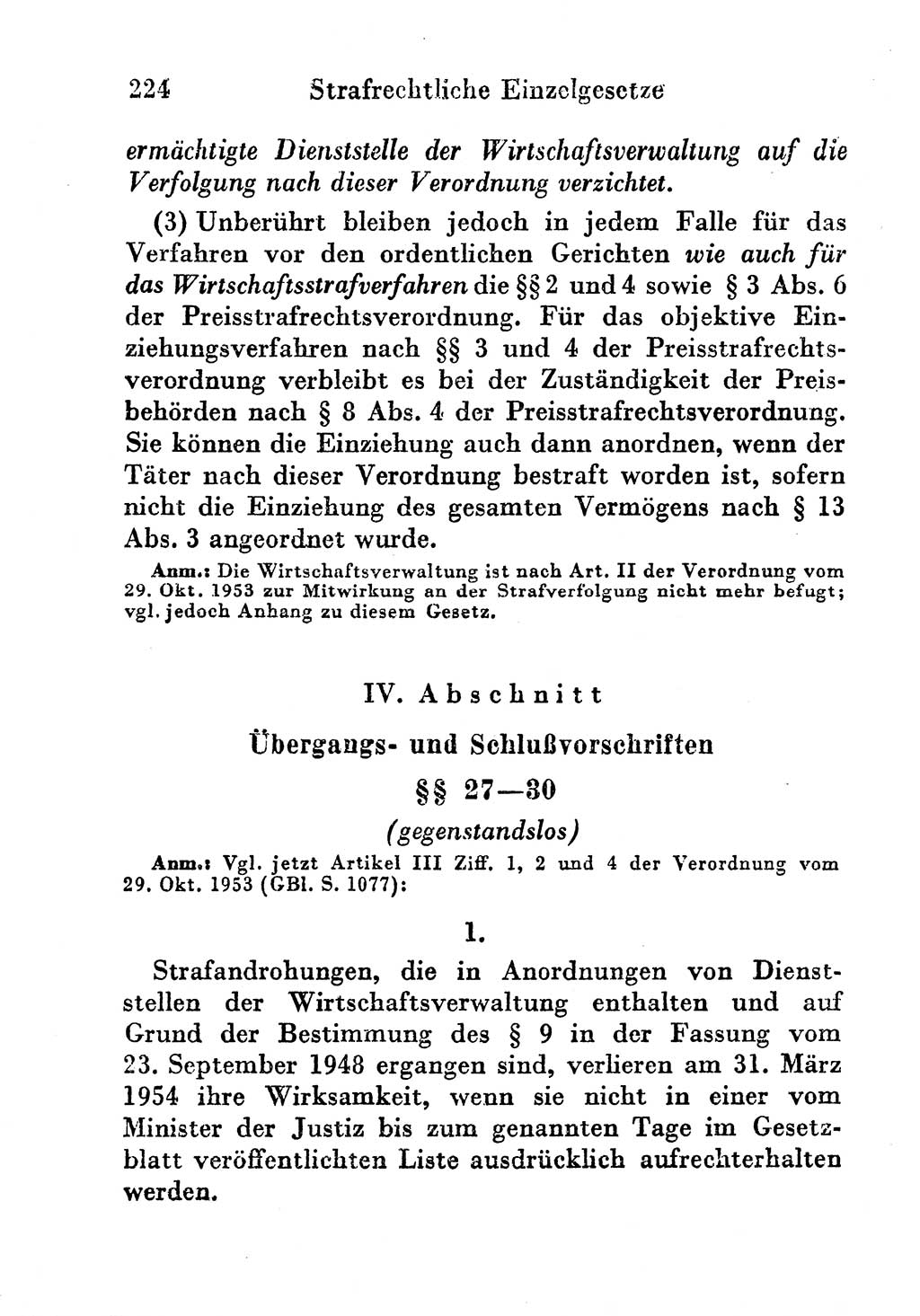 Strafgesetzbuch (StGB) und andere Strafgesetze [Deutsche Demokratische Republik (DDR)] 1956, Seite 224 (StGB Strafges. DDR 1956, S. 224)