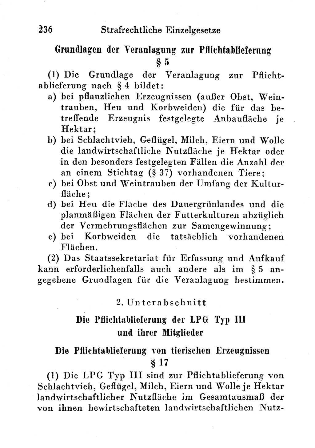 Strafgesetzbuch (StGB) und andere Strafgesetze [Deutsche Demokratische Republik (DDR)] 1956, Seite 236 (StGB Strafges. DDR 1956, S. 236)