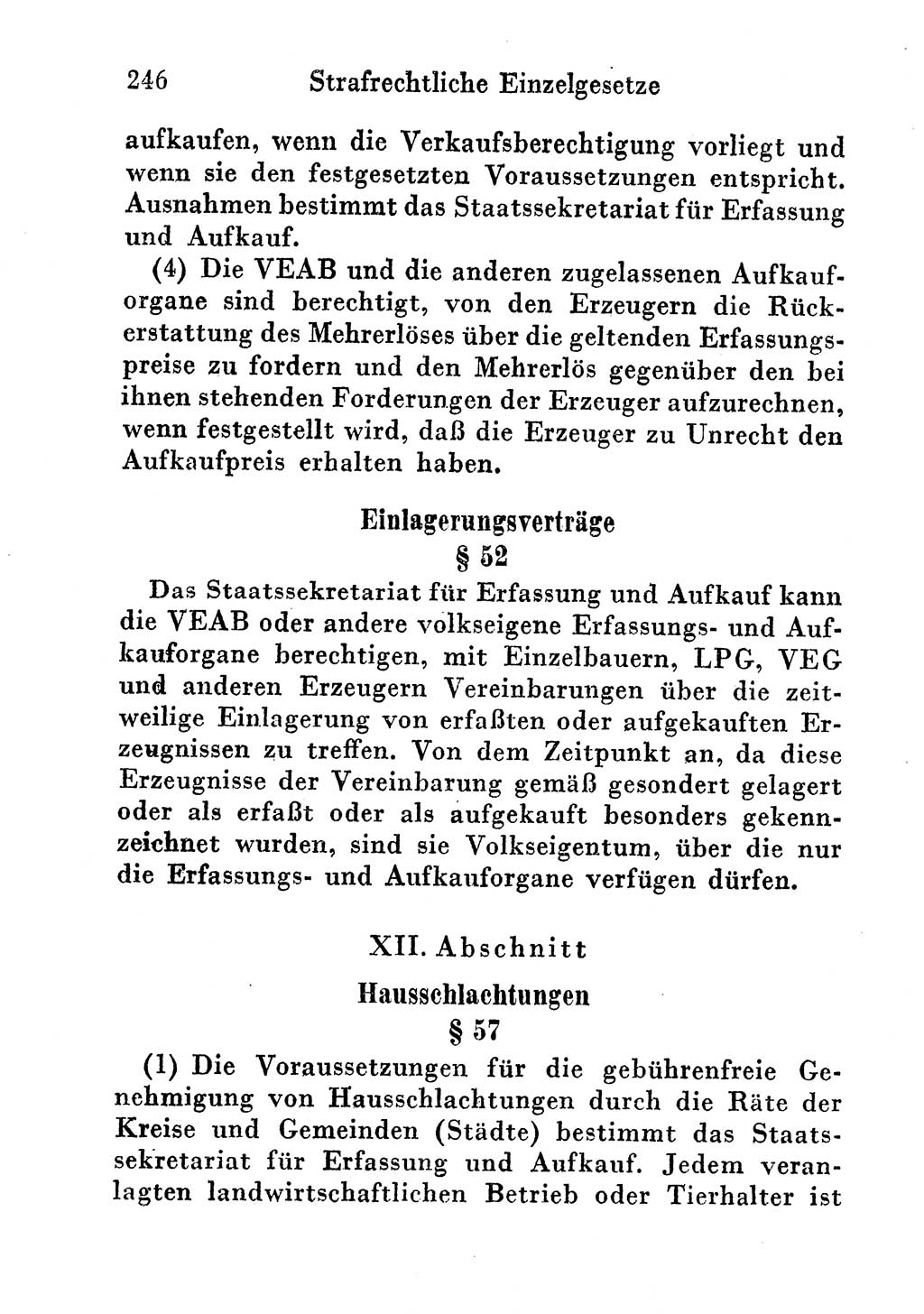 Strafgesetzbuch (StGB) und andere Strafgesetze [Deutsche Demokratische Republik (DDR)] 1956, Seite 246 (StGB Strafges. DDR 1956, S. 246)