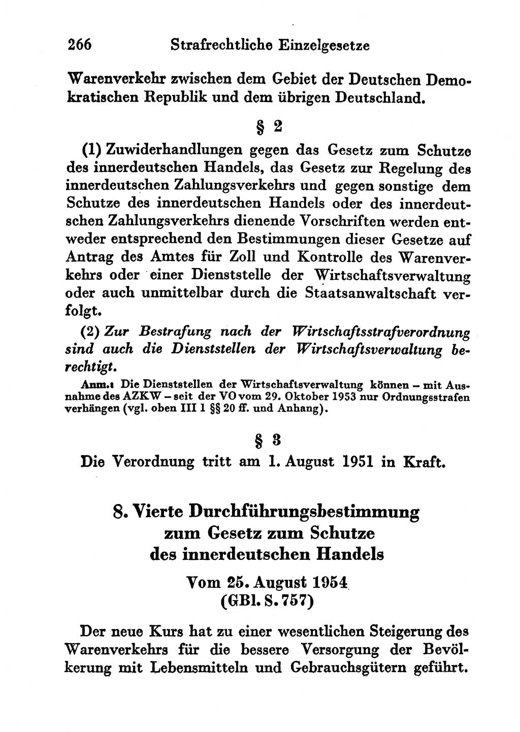 Strafgesetzbuch (StGB) und andere Strafgesetze [Deutsche Demokratische Republik (DDR)] 1956, Seite 266 (StGB Strafges. DDR 1956, S. 266)