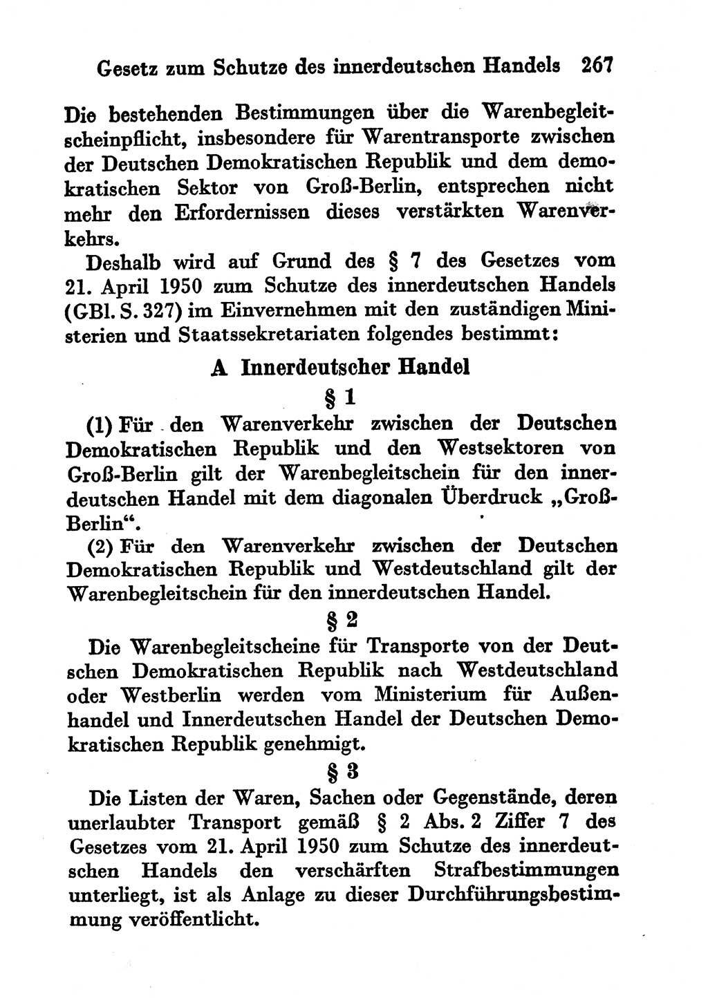 Strafgesetzbuch (StGB) und andere Strafgesetze [Deutsche Demokratische Republik (DDR)] 1956, Seite 267 (StGB Strafges. DDR 1956, S. 267)