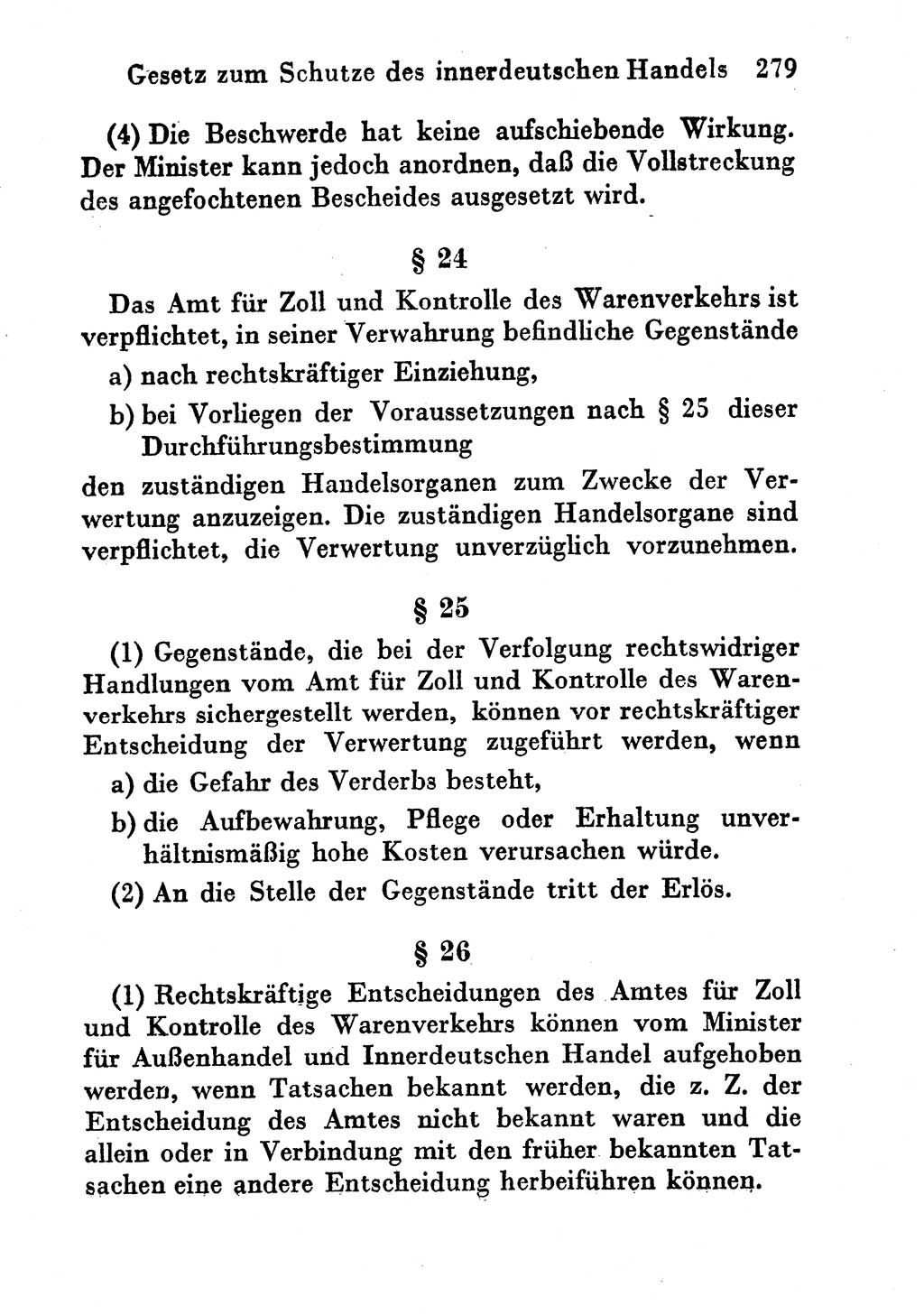 Strafgesetzbuch (StGB) und andere Strafgesetze [Deutsche Demokratische Republik (DDR)] 1956, Seite 279 (StGB Strafges. DDR 1956, S. 279)