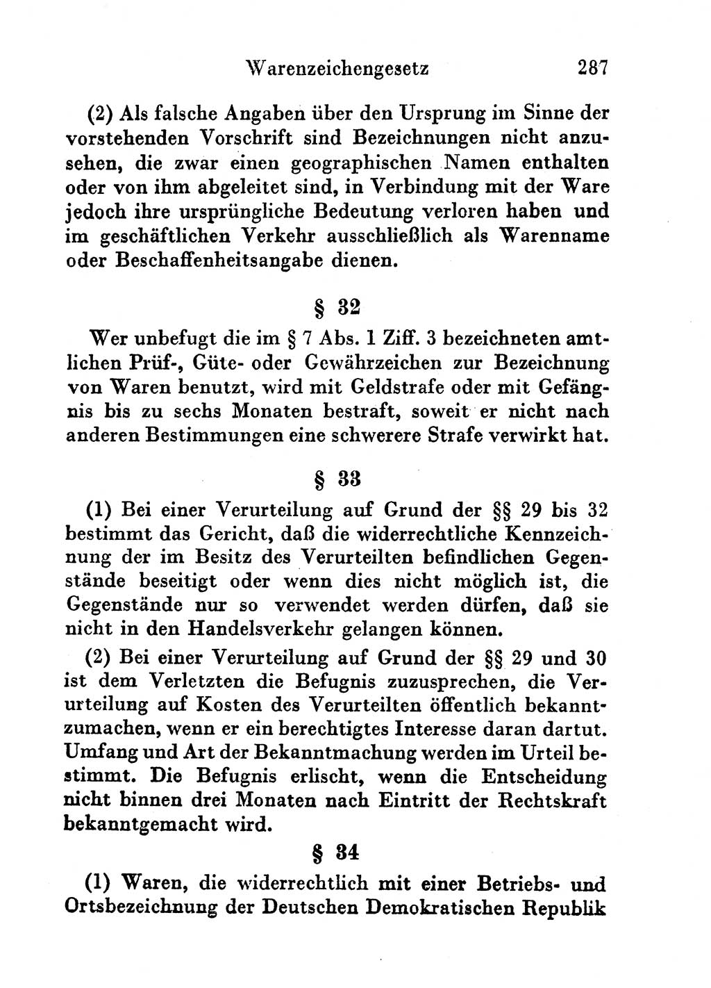 Strafgesetzbuch (StGB) und andere Strafgesetze [Deutsche Demokratische Republik (DDR)] 1956, Seite 287 (StGB Strafges. DDR 1956, S. 287)