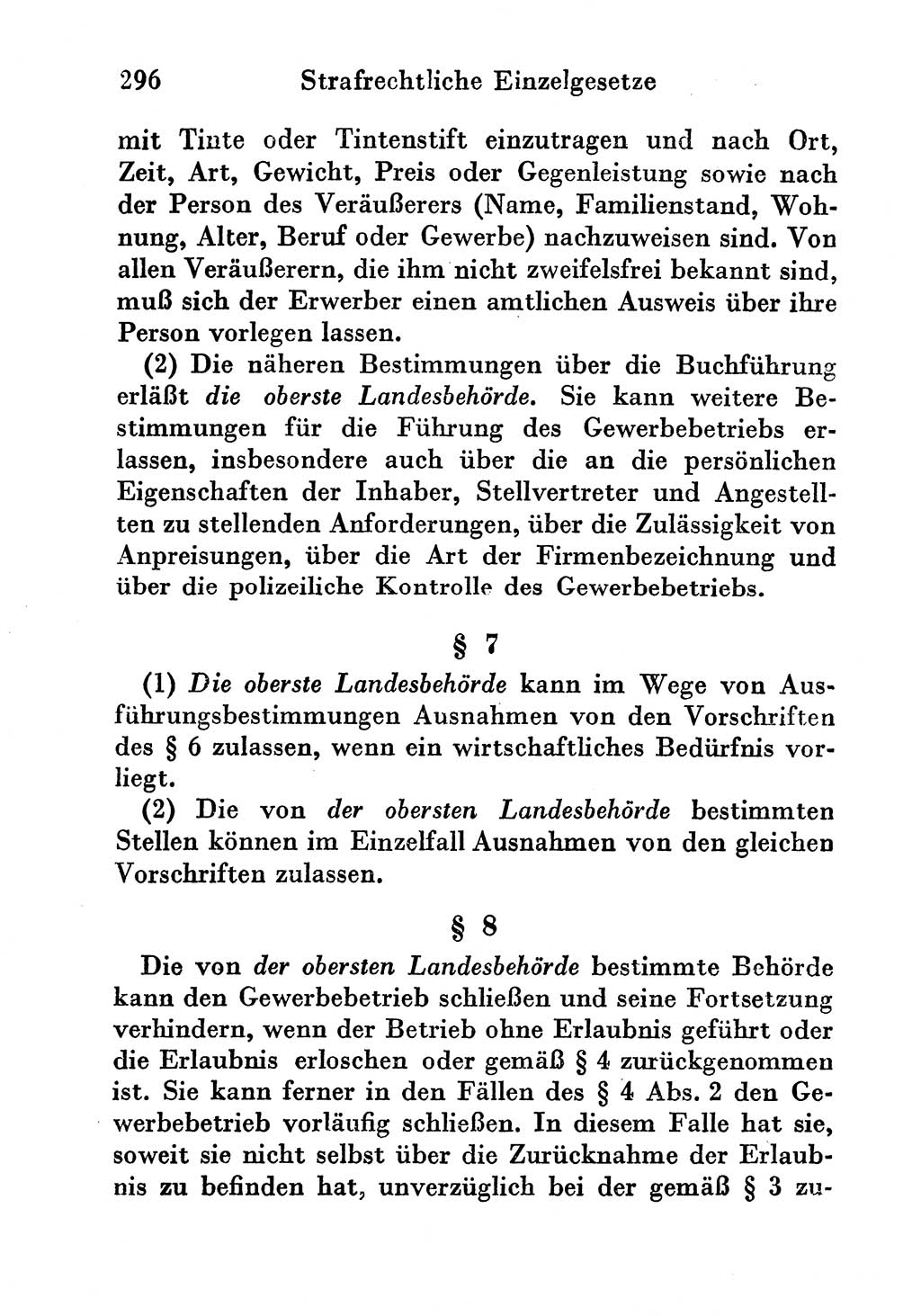 Strafgesetzbuch (StGB) und andere Strafgesetze [Deutsche Demokratische Republik (DDR)] 1956, Seite 296 (StGB Strafges. DDR 1956, S. 296)