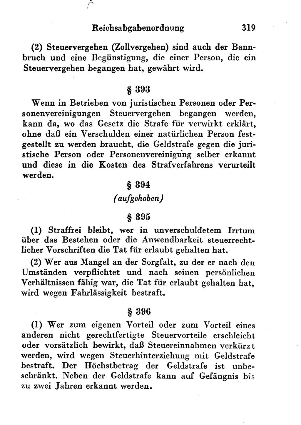 Strafgesetzbuch (StGB) und andere Strafgesetze [Deutsche Demokratische Republik (DDR)] 1956, Seite 319 (StGB Strafges. DDR 1956, S. 319)