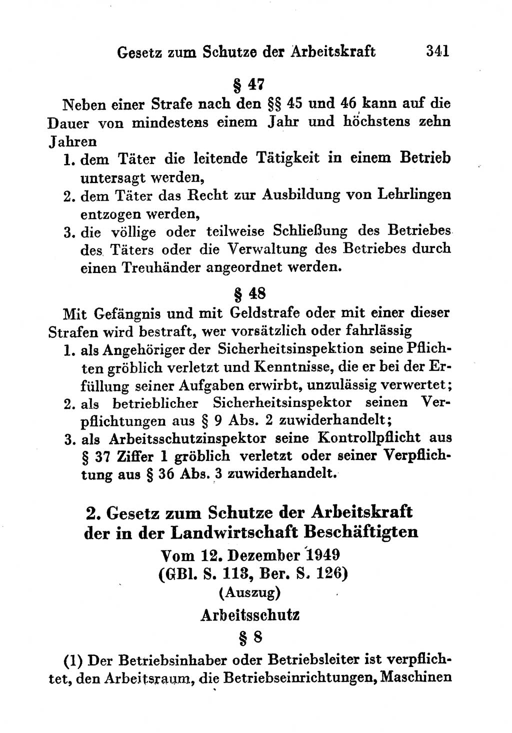 Strafgesetzbuch (StGB) und andere Strafgesetze [Deutsche Demokratische Republik (DDR)] 1956, Seite 341 (StGB Strafges. DDR 1956, S. 341)