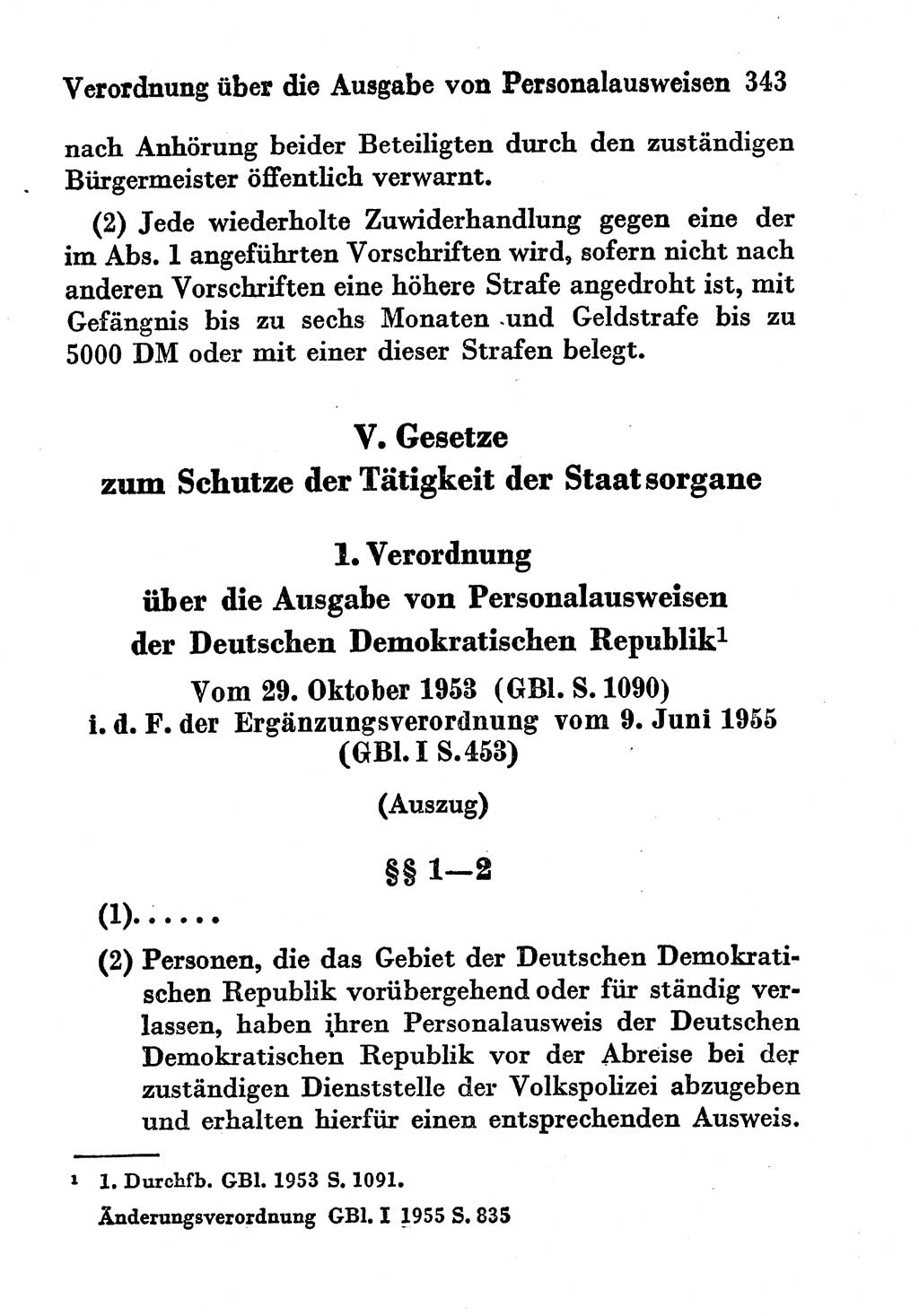 Strafgesetzbuch (StGB) und andere Strafgesetze [Deutsche Demokratische Republik (DDR)] 1956, Seite 343 (StGB Strafges. DDR 1956, S. 343)