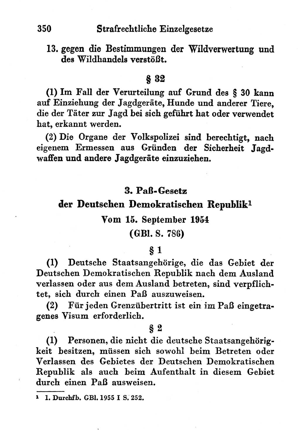 Strafgesetzbuch (StGB) und andere Strafgesetze [Deutsche Demokratische Republik (DDR)] 1956, Seite 350 (StGB Strafges. DDR 1956, S. 350)