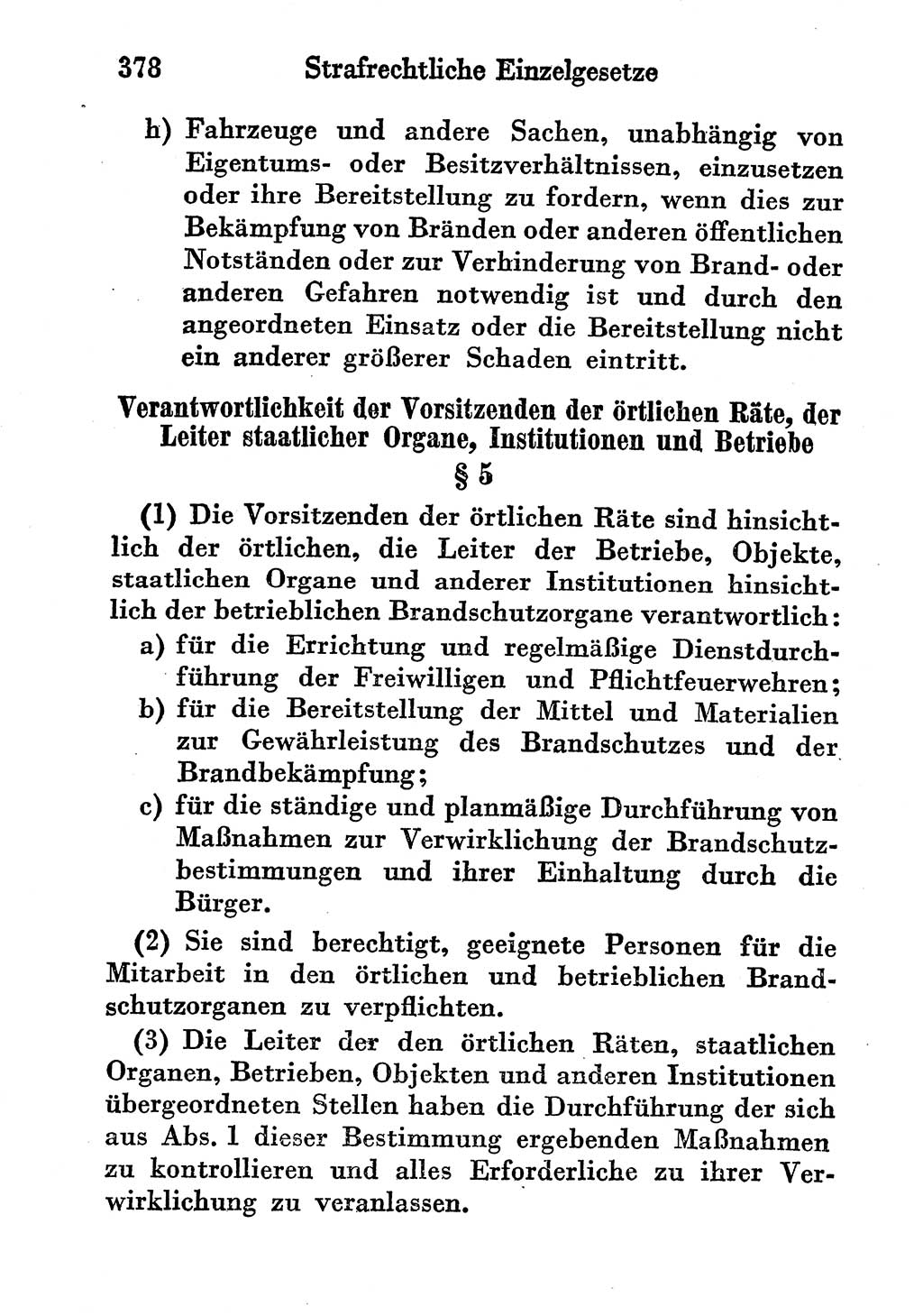 Strafgesetzbuch (StGB) und andere Strafgesetze [Deutsche Demokratische Republik (DDR)] 1956, Seite 378 (StGB Strafges. DDR 1956, S. 378)