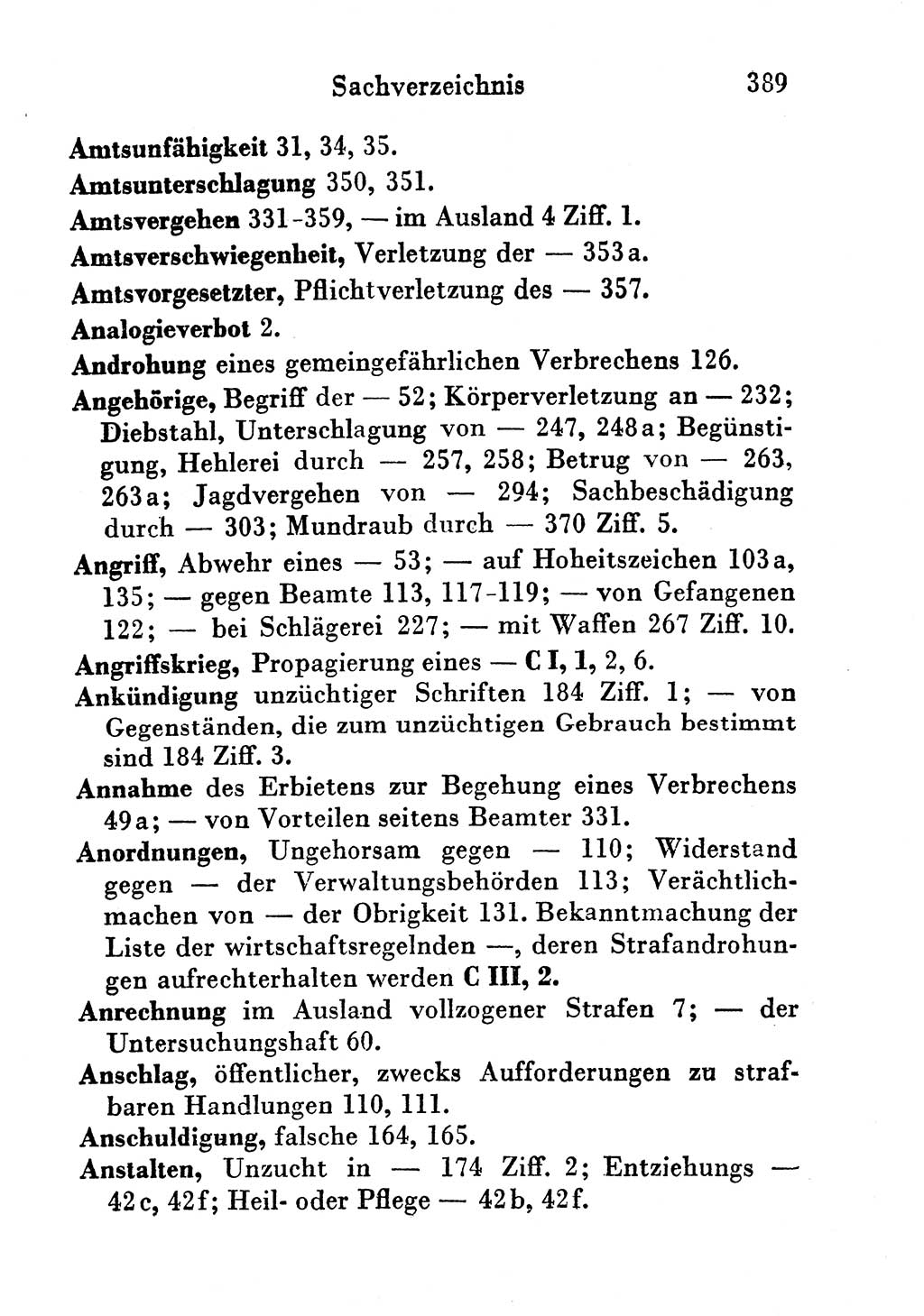 Strafgesetzbuch (StGB) und andere Strafgesetze [Deutsche Demokratische Republik (DDR)] 1956, Seite 389 (StGB Strafges. DDR 1956, S. 389)