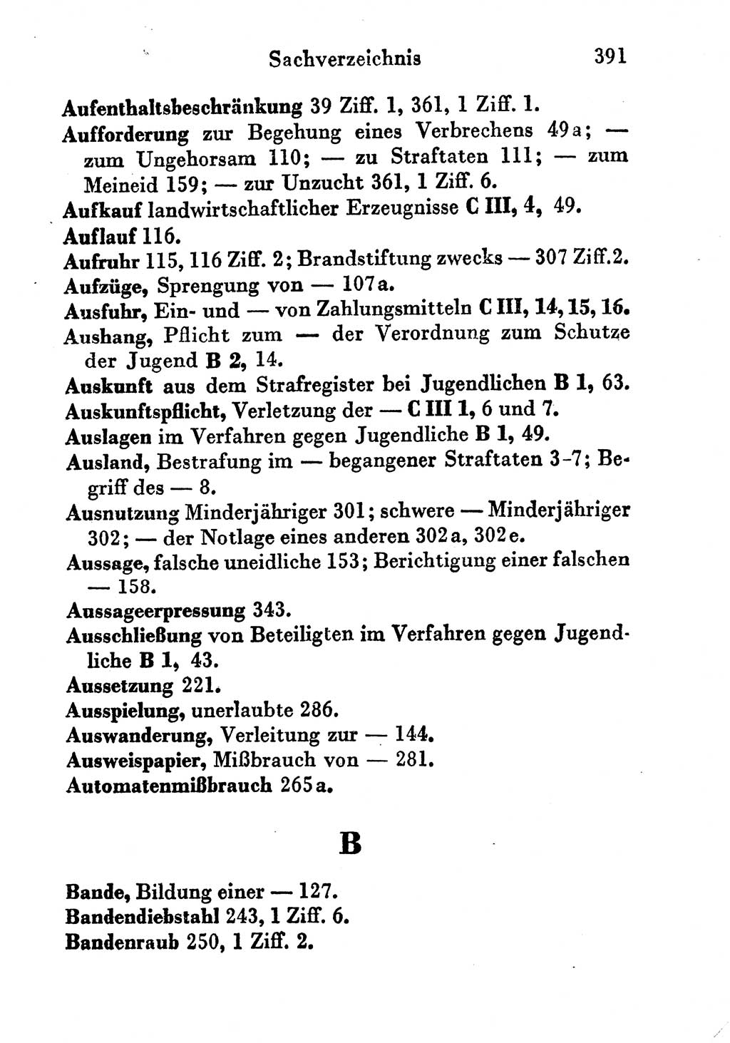 Strafgesetzbuch (StGB) und andere Strafgesetze [Deutsche Demokratische Republik (DDR)] 1956, Seite 391 (StGB Strafges. DDR 1956, S. 391)