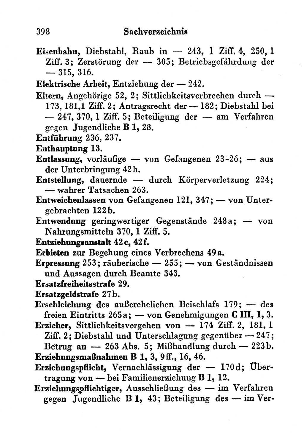 Strafgesetzbuch (StGB) und andere Strafgesetze [Deutsche Demokratische Republik (DDR)] 1956, Seite 398 (StGB Strafges. DDR 1956, S. 398)