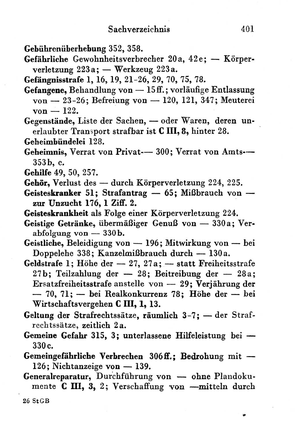 Strafgesetzbuch (StGB) und andere Strafgesetze [Deutsche Demokratische Republik (DDR)] 1956, Seite 401 (StGB Strafges. DDR 1956, S. 401)