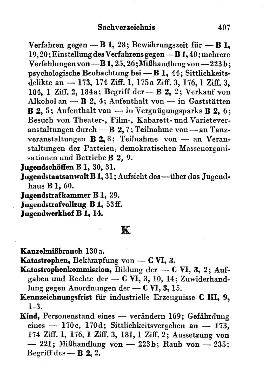 Strafgesetzbuch (StGB) und andere Strafgesetze [Deutsche Demokratische Republik (DDR)] 1956, Seite 407 (StGB Strafges. DDR 1956, S. 407)