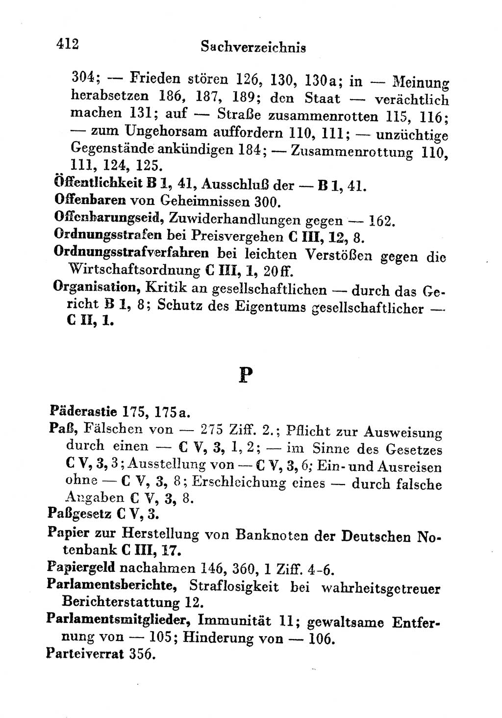 Strafgesetzbuch (StGB) und andere Strafgesetze [Deutsche Demokratische Republik (DDR)] 1956, Seite 412 (StGB Strafges. DDR 1956, S. 412)