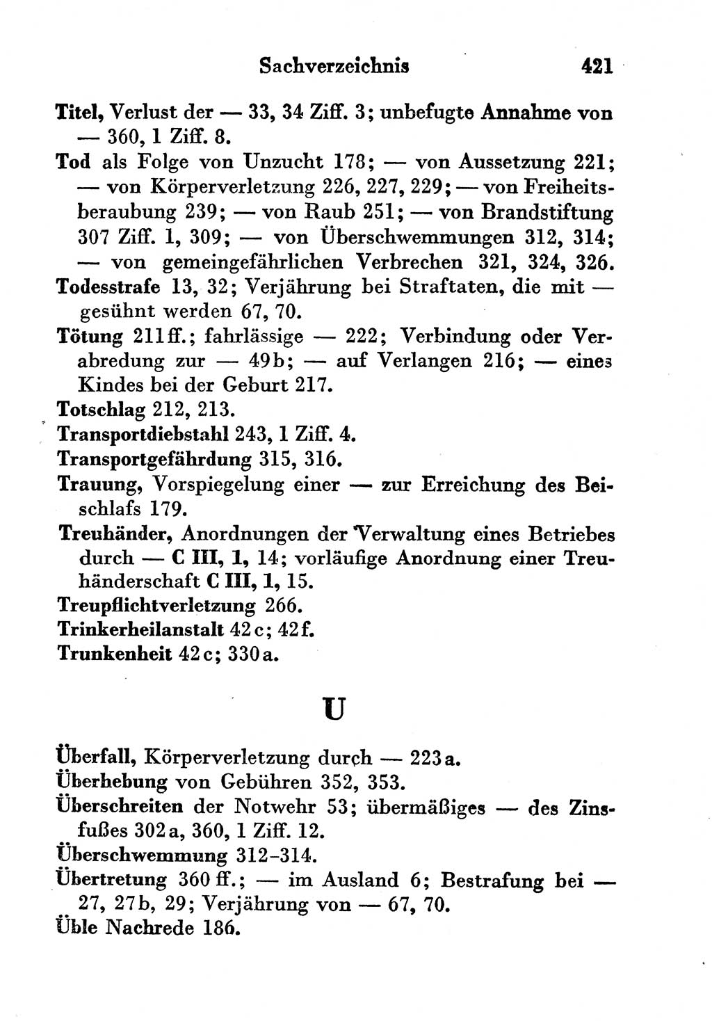 Strafgesetzbuch (StGB) und andere Strafgesetze [Deutsche Demokratische Republik (DDR)] 1956, Seite 421 (StGB Strafges. DDR 1956, S. 421)