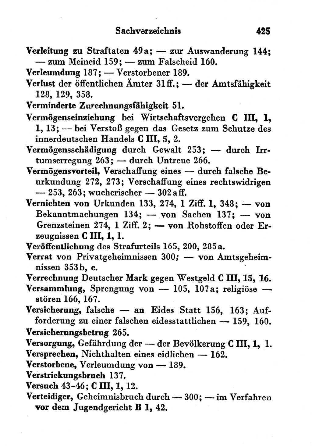 Strafgesetzbuch (StGB) und andere Strafgesetze [Deutsche Demokratische Republik (DDR)] 1956, Seite 425 (StGB Strafges. DDR 1956, S. 425)