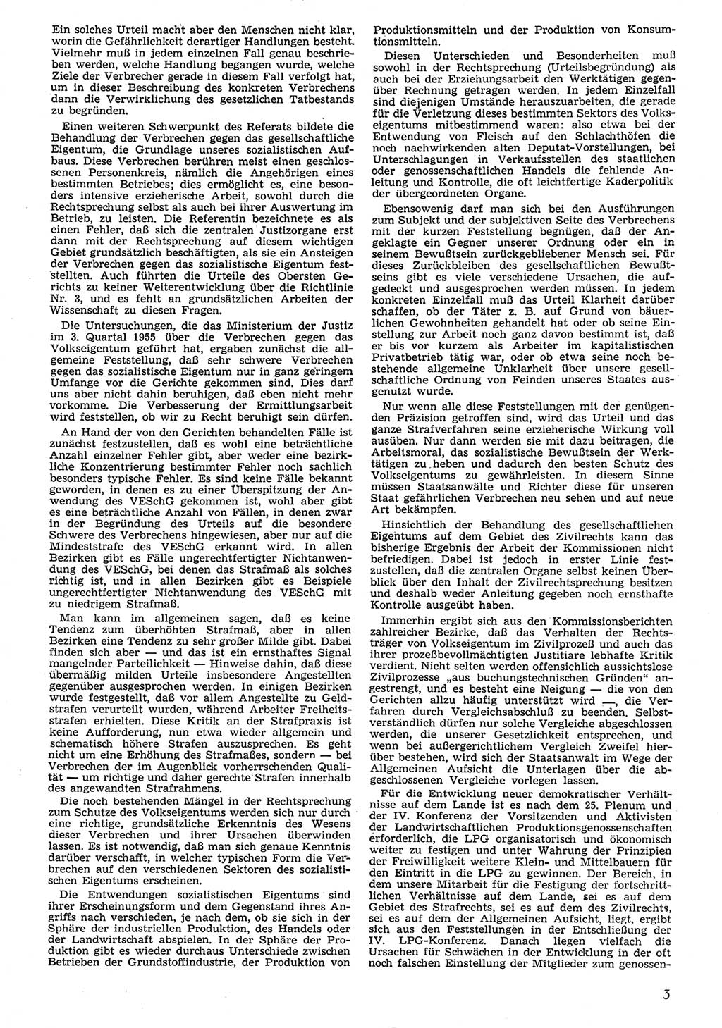 Neue Justiz (NJ), Zeitschrift für Recht und Rechtswissenschaft [Deutsche Demokratische Republik (DDR)], 10. Jahrgang 1956, Seite 3 (NJ DDR 1956, S. 3)
