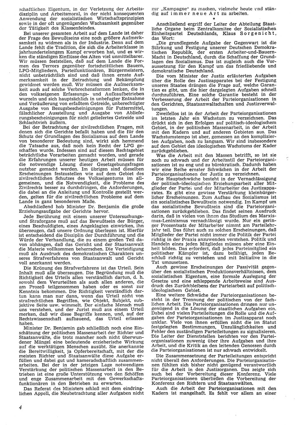 Neue Justiz (NJ), Zeitschrift für Recht und Rechtswissenschaft [Deutsche Demokratische Republik (DDR)], 10. Jahrgang 1956, Seite 4 (NJ DDR 1956, S. 4)