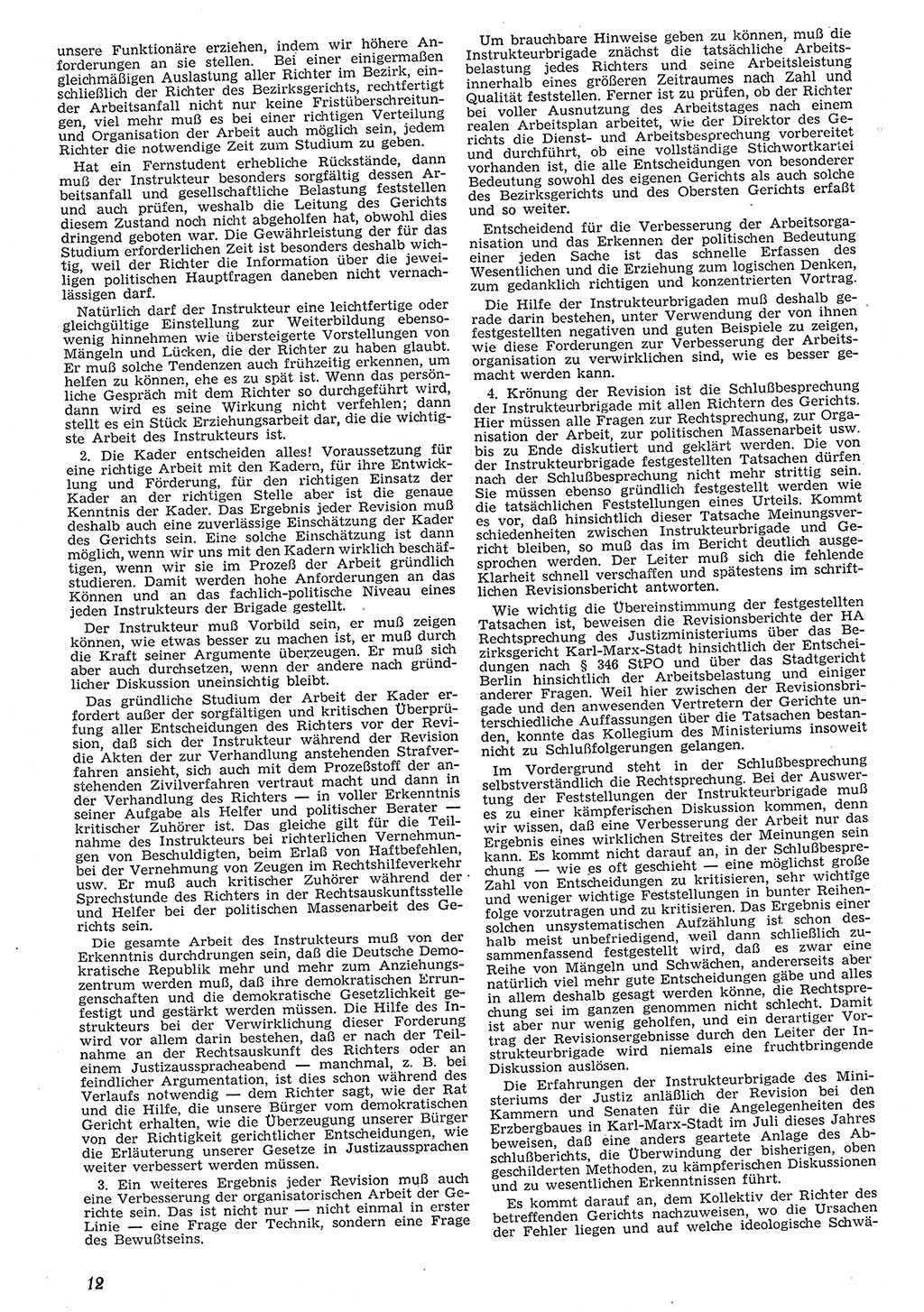 Neue Justiz (NJ), Zeitschrift für Recht und Rechtswissenschaft [Deutsche Demokratische Republik (DDR)], 10. Jahrgang 1956, Seite 12 (NJ DDR 1956, S. 12)