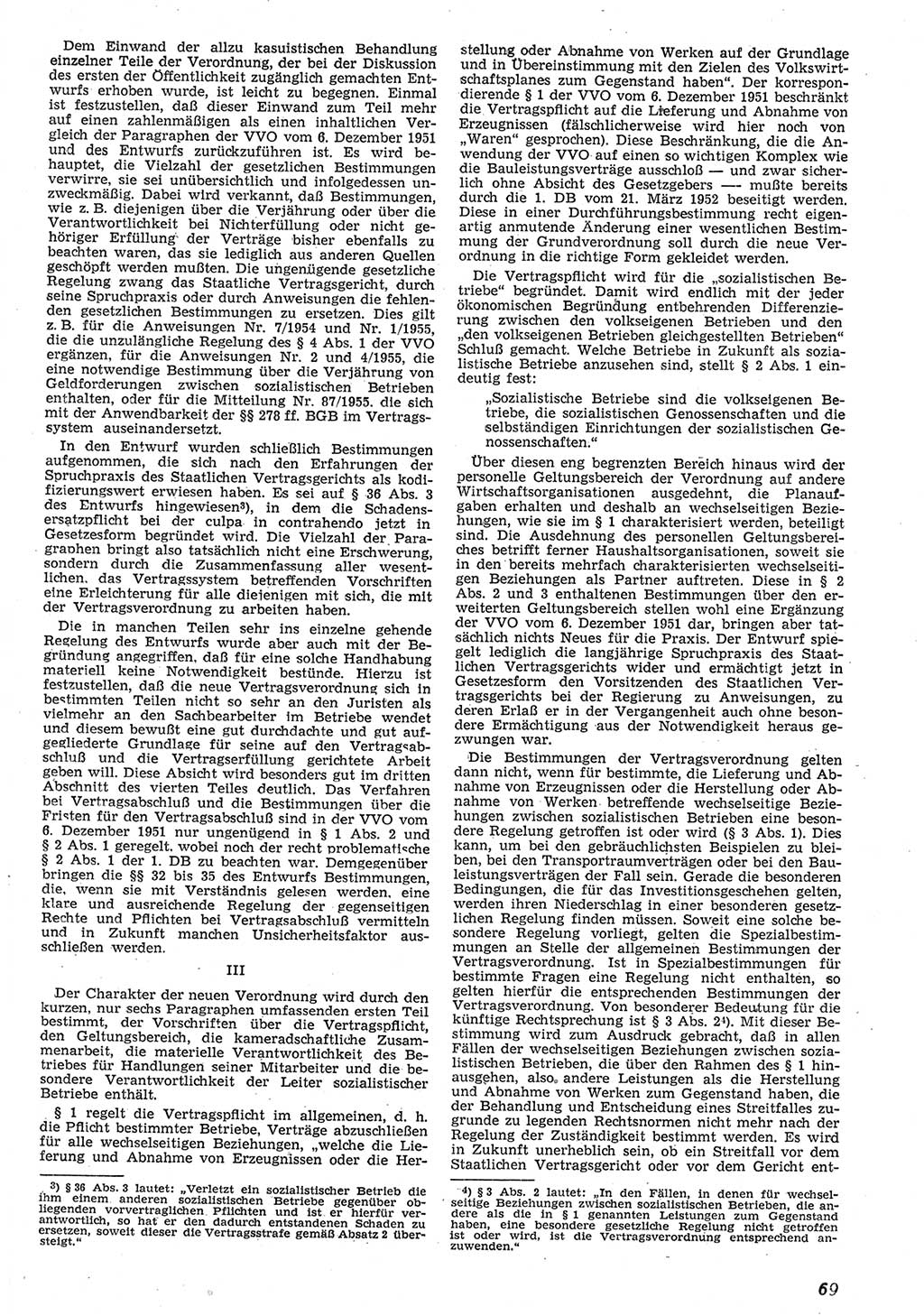 Neue Justiz (NJ), Zeitschrift für Recht und Rechtswissenschaft [Deutsche Demokratische Republik (DDR)], 10. Jahrgang 1956, Seite 69 (NJ DDR 1956, S. 69)