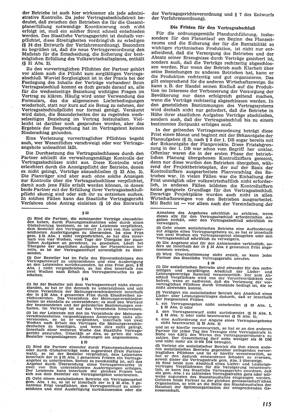 Neue Justiz (NJ), Zeitschrift für Recht und Rechtswissenschaft [Deutsche Demokratische Republik (DDR)], 10. Jahrgang 1956, Seite 115 (NJ DDR 1956, S. 115)