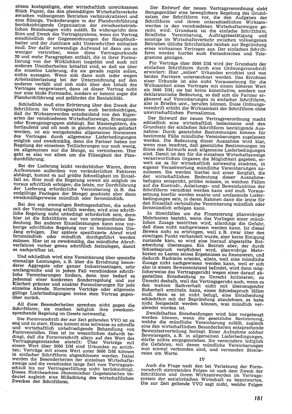 Neue Justiz (NJ), Zeitschrift für Recht und Rechtswissenschaft [Deutsche Demokratische Republik (DDR)], 10. Jahrgang 1956, Seite 181 (NJ DDR 1956, S. 181)