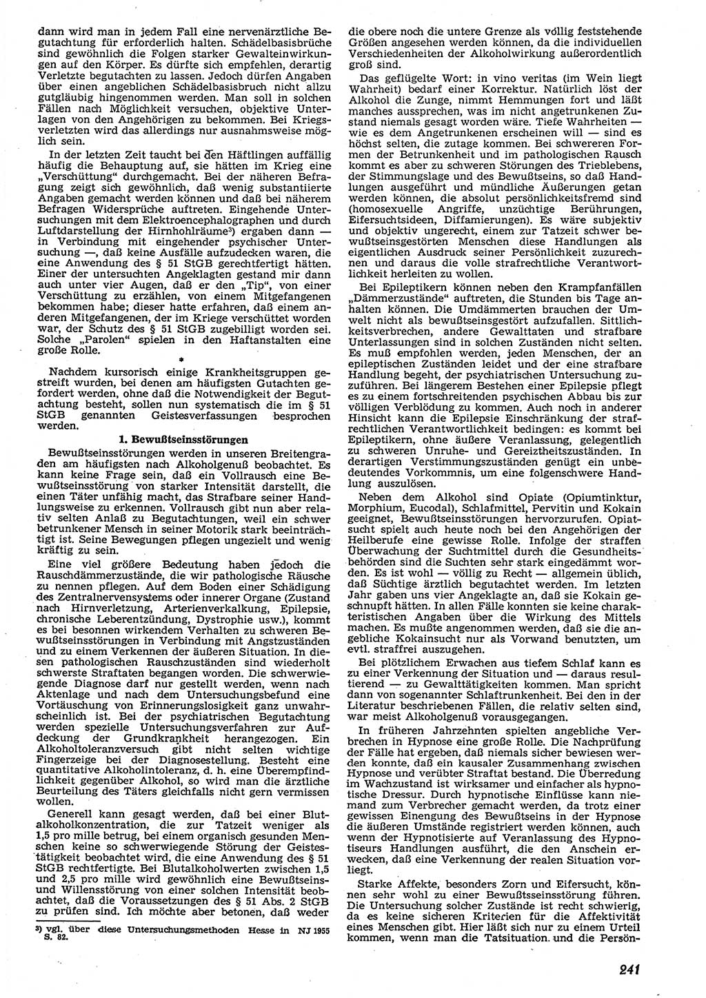 Neue Justiz (NJ), Zeitschrift für Recht und Rechtswissenschaft [Deutsche Demokratische Republik (DDR)], 10. Jahrgang 1956, Seite 241 (NJ DDR 1956, S. 241)