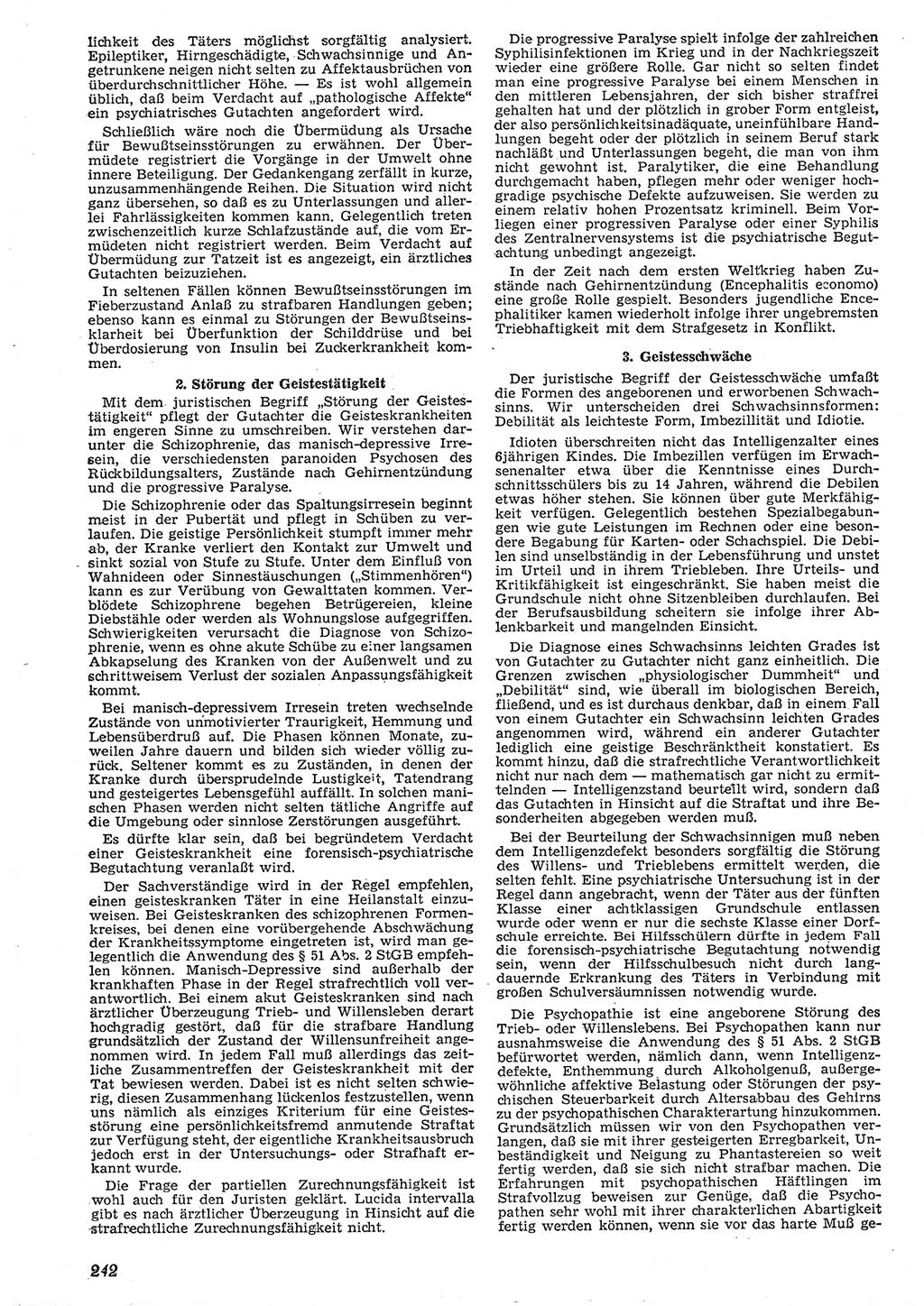 Neue Justiz (NJ), Zeitschrift für Recht und Rechtswissenschaft [Deutsche Demokratische Republik (DDR)], 10. Jahrgang 1956, Seite 242 (NJ DDR 1956, S. 242)