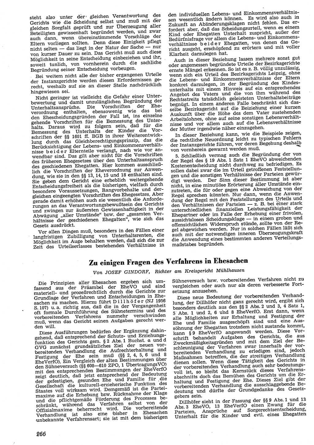 Neue Justiz (NJ), Zeitschrift für Recht und Rechtswissenschaft [Deutsche Demokratische Republik (DDR)], 10. Jahrgang 1956, Seite 266 (NJ DDR 1956, S. 266)