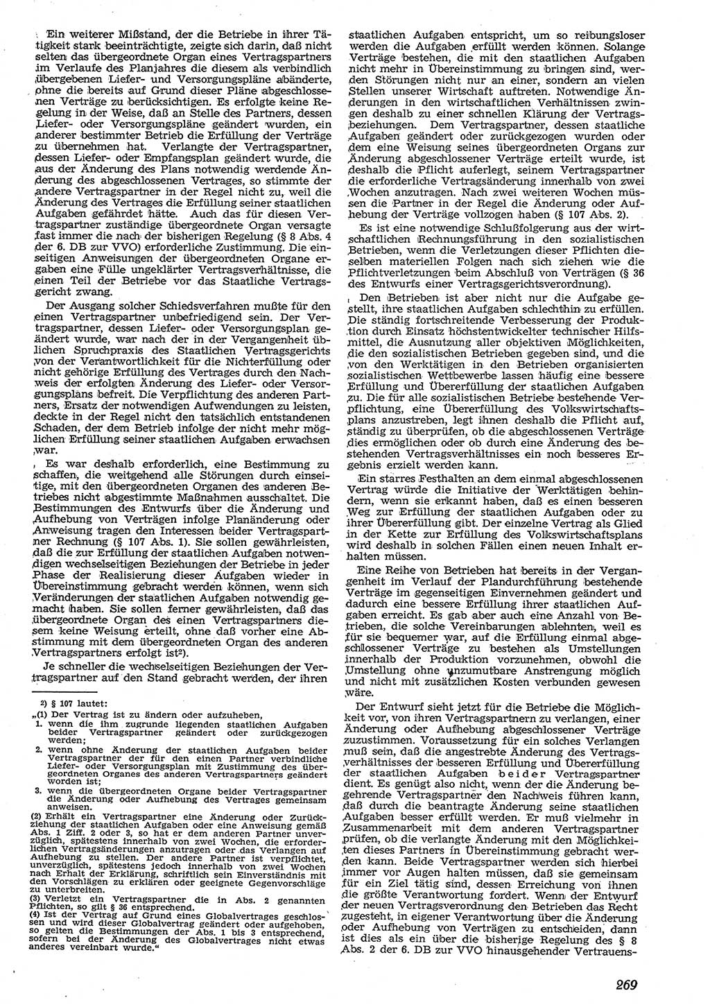 Neue Justiz (NJ), Zeitschrift für Recht und Rechtswissenschaft [Deutsche Demokratische Republik (DDR)], 10. Jahrgang 1956, Seite 269 (NJ DDR 1956, S. 269)