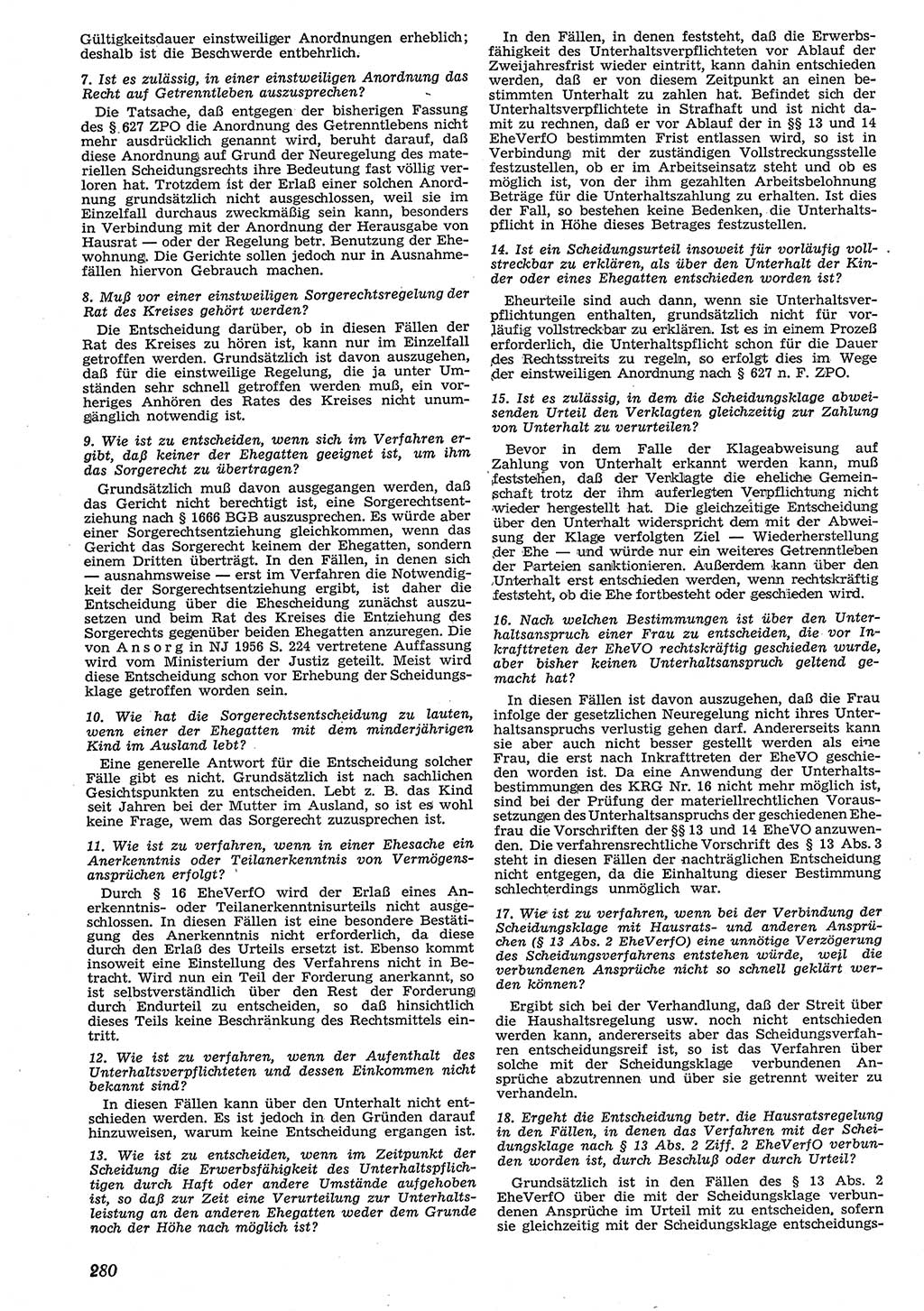 Neue Justiz (NJ), Zeitschrift für Recht und Rechtswissenschaft [Deutsche Demokratische Republik (DDR)], 10. Jahrgang 1956, Seite 280 (NJ DDR 1956, S. 280)