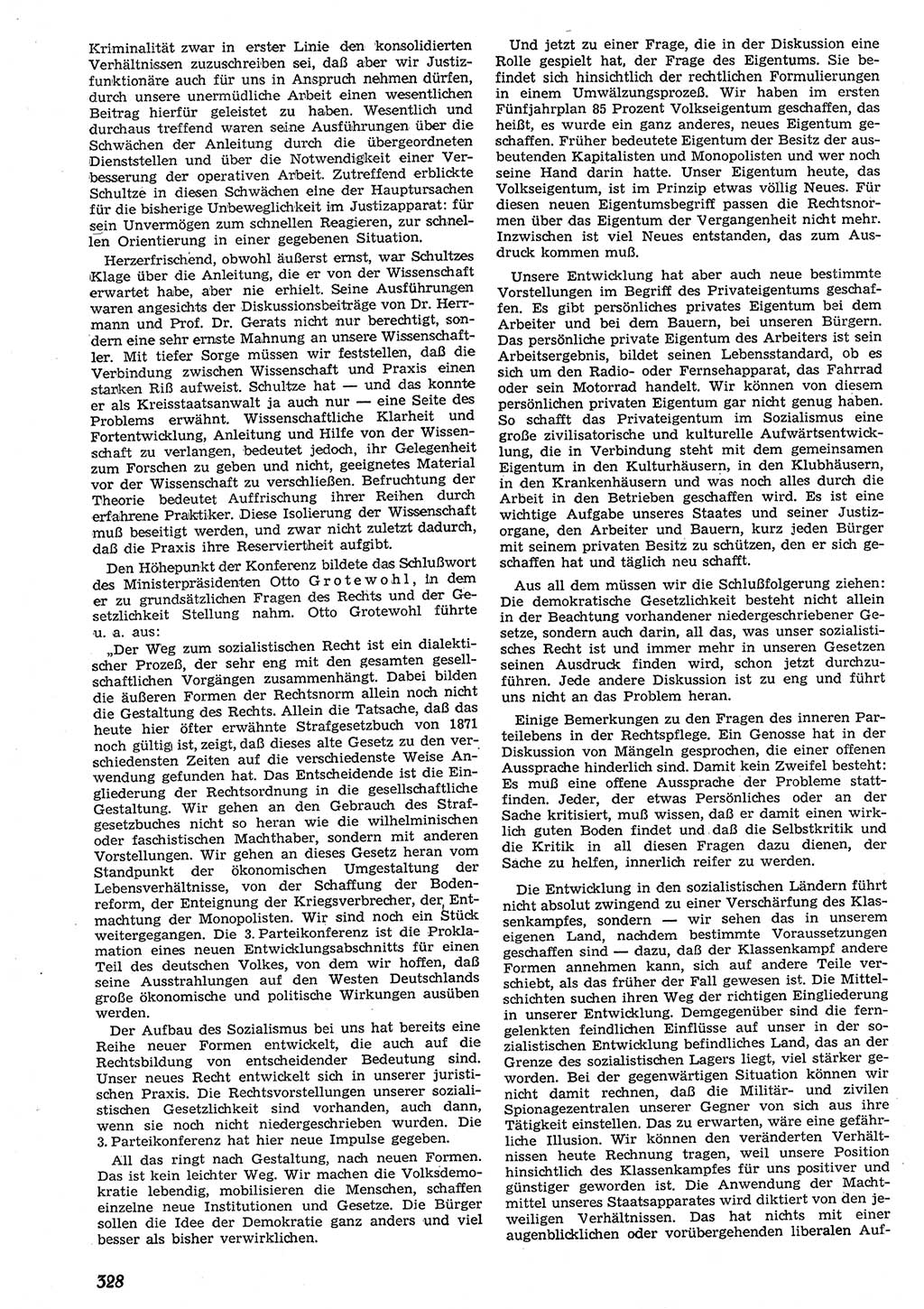 Neue Justiz (NJ), Zeitschrift für Recht und Rechtswissenschaft [Deutsche Demokratische Republik (DDR)], 10. Jahrgang 1956, Seite 328 (NJ DDR 1956, S. 328)