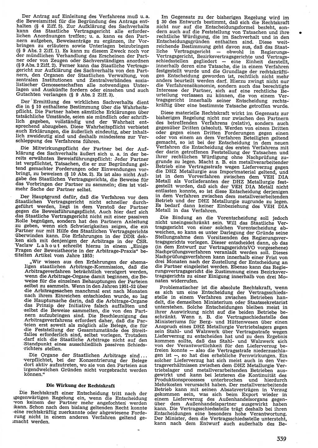 Neue Justiz (NJ), Zeitschrift für Recht und Rechtswissenschaft [Deutsche Demokratische Republik (DDR)], 10. Jahrgang 1956, Seite 339 (NJ DDR 1956, S. 339)