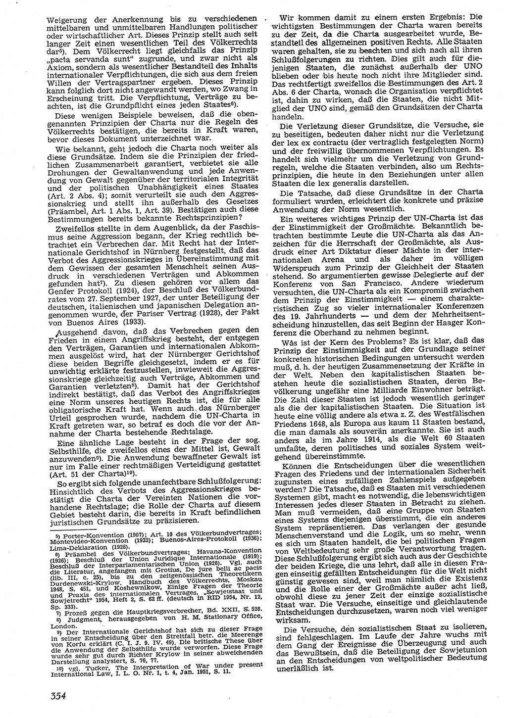 Neue Justiz (NJ), Zeitschrift für Recht und Rechtswissenschaft [Deutsche Demokratische Republik (DDR)], 10. Jahrgang 1956, Seite 354 (NJ DDR 1956, S. 354)