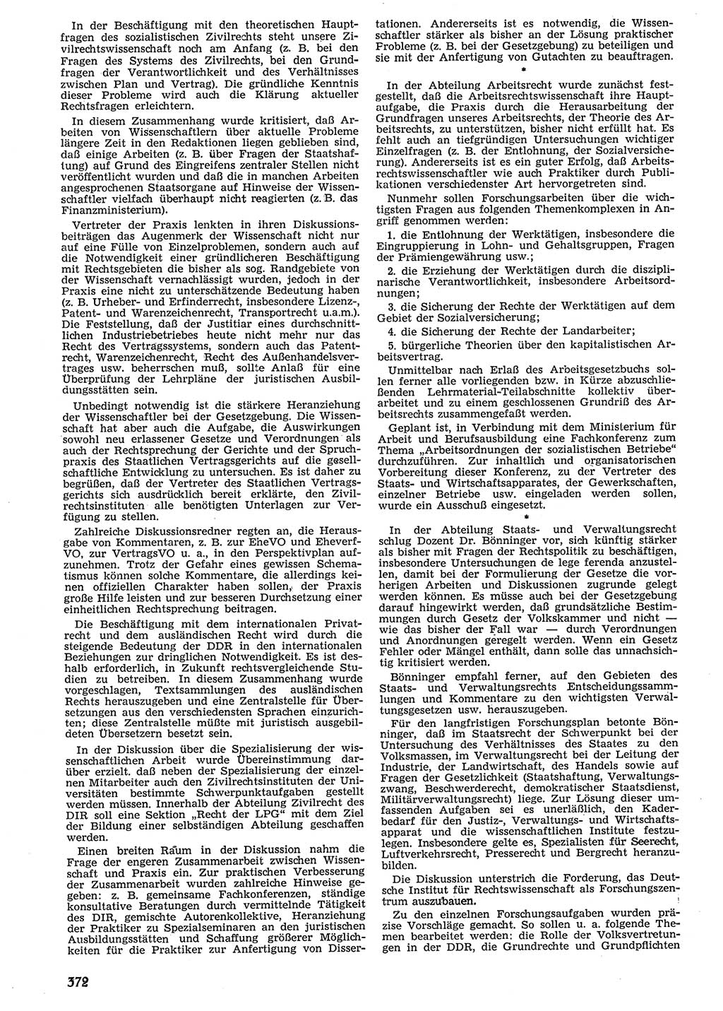 Neue Justiz (NJ), Zeitschrift für Recht und Rechtswissenschaft [Deutsche Demokratische Republik (DDR)], 10. Jahrgang 1956, Seite 372 (NJ DDR 1956, S. 372)