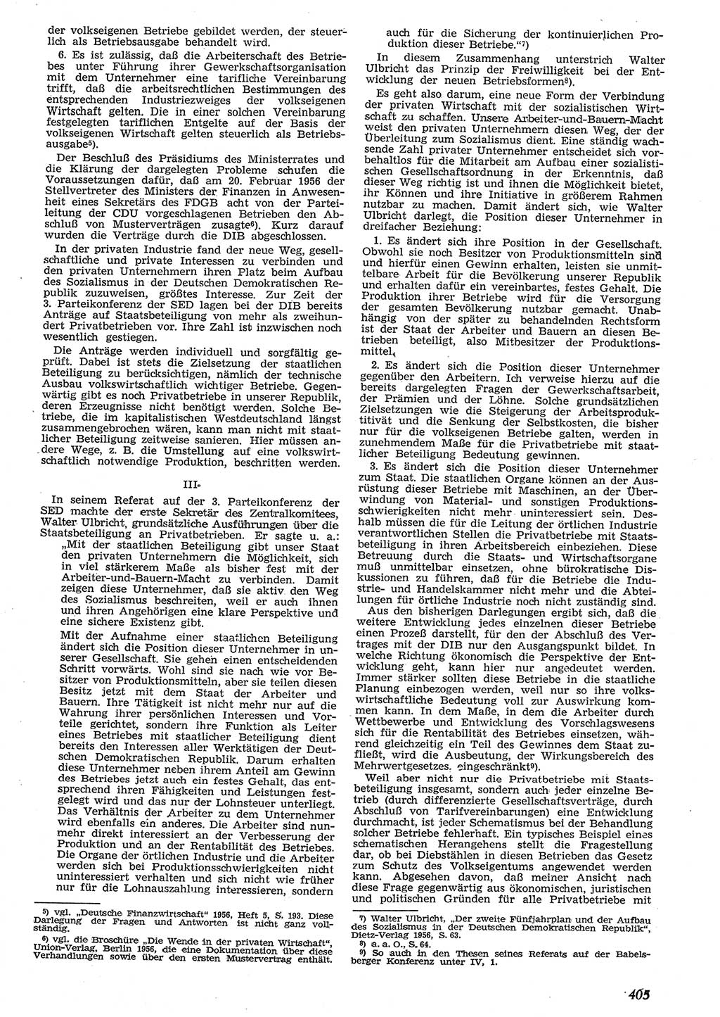 Neue Justiz (NJ), Zeitschrift für Recht und Rechtswissenschaft [Deutsche Demokratische Republik (DDR)], 10. Jahrgang 1956, Seite 405 (NJ DDR 1956, S. 405)