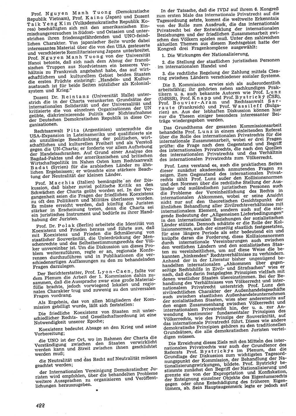 Neue Justiz (NJ), Zeitschrift für Recht und Rechtswissenschaft [Deutsche Demokratische Republik (DDR)], 10. Jahrgang 1956, Seite 422 (NJ DDR 1956, S. 422)