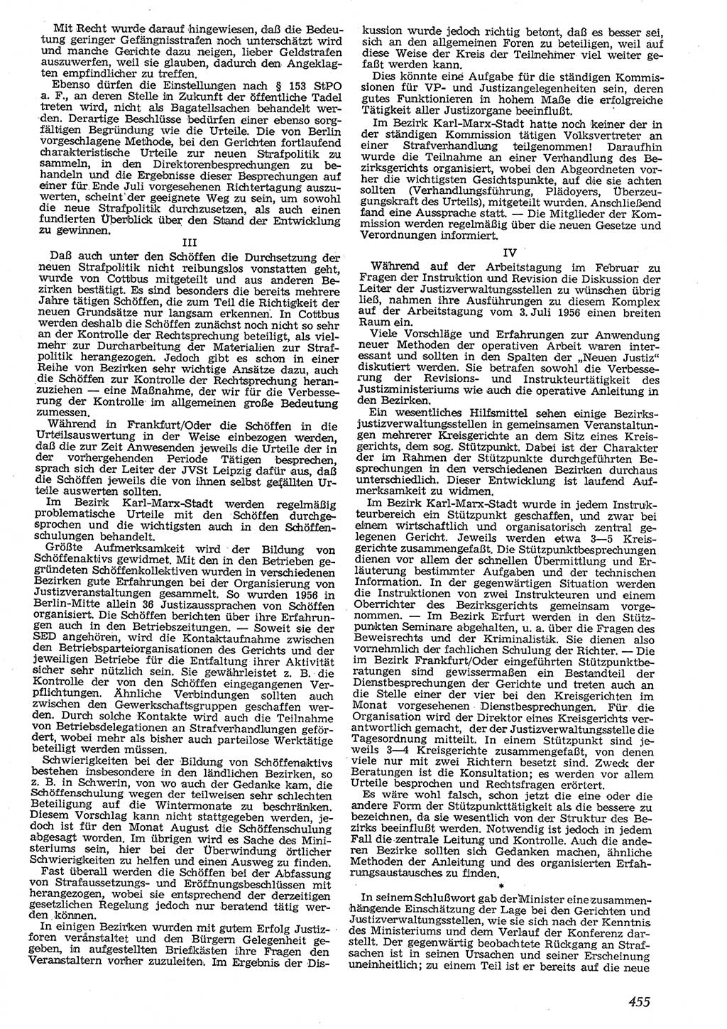 Neue Justiz (NJ), Zeitschrift für Recht und Rechtswissenschaft [Deutsche Demokratische Republik (DDR)], 10. Jahrgang 1956, Seite 455 (NJ DDR 1956, S. 455)
